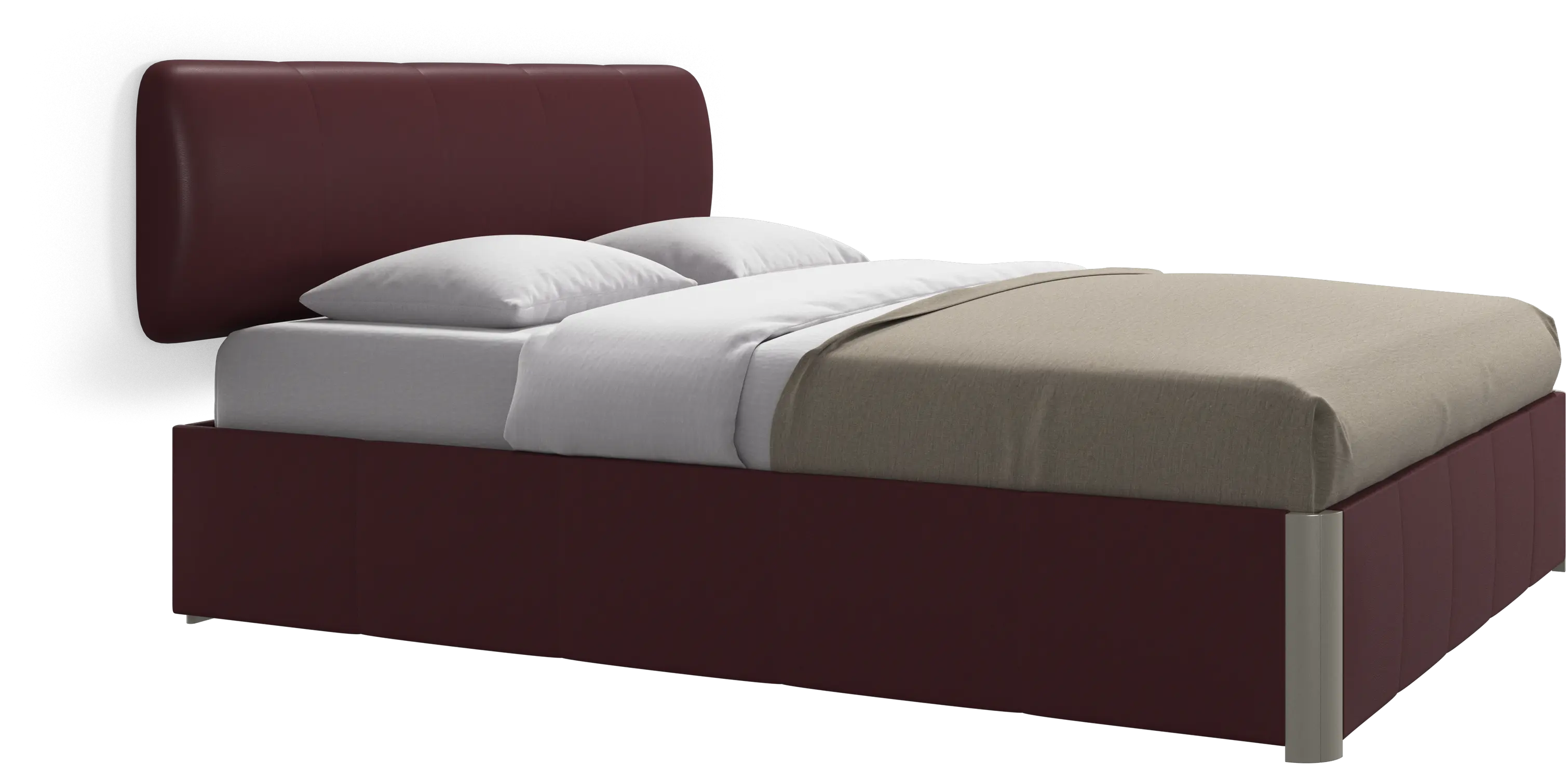 Element bed, wall-mounted headboard, with slats, excl. mattress