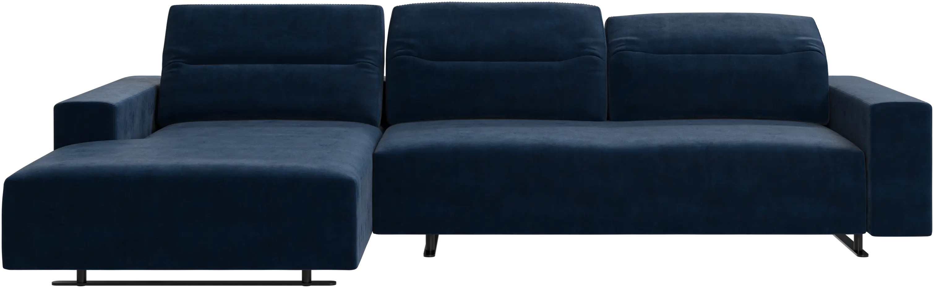 Hampton sofa with adjustable back and resting unit left side