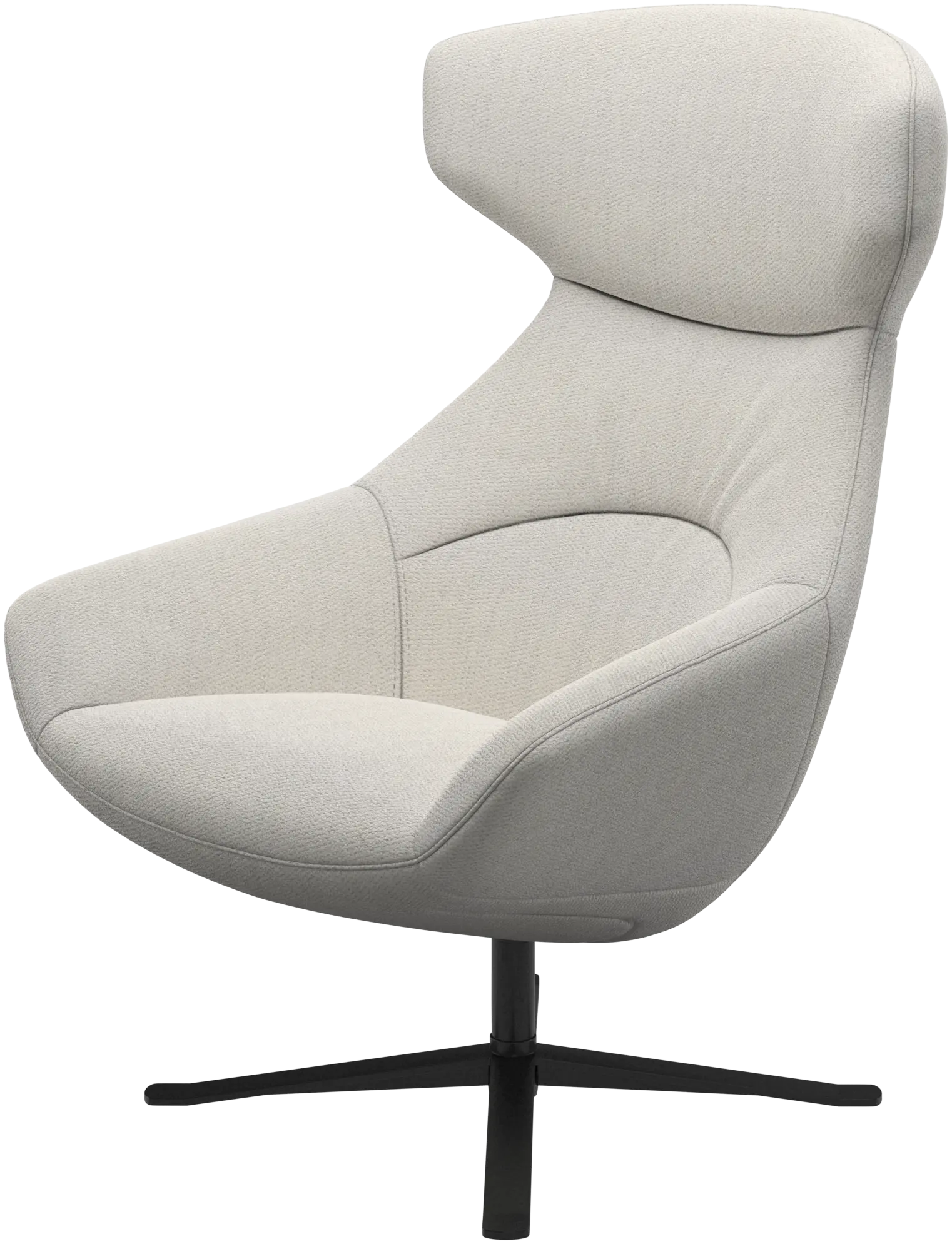 Porto chair with reclining back function and swivel base