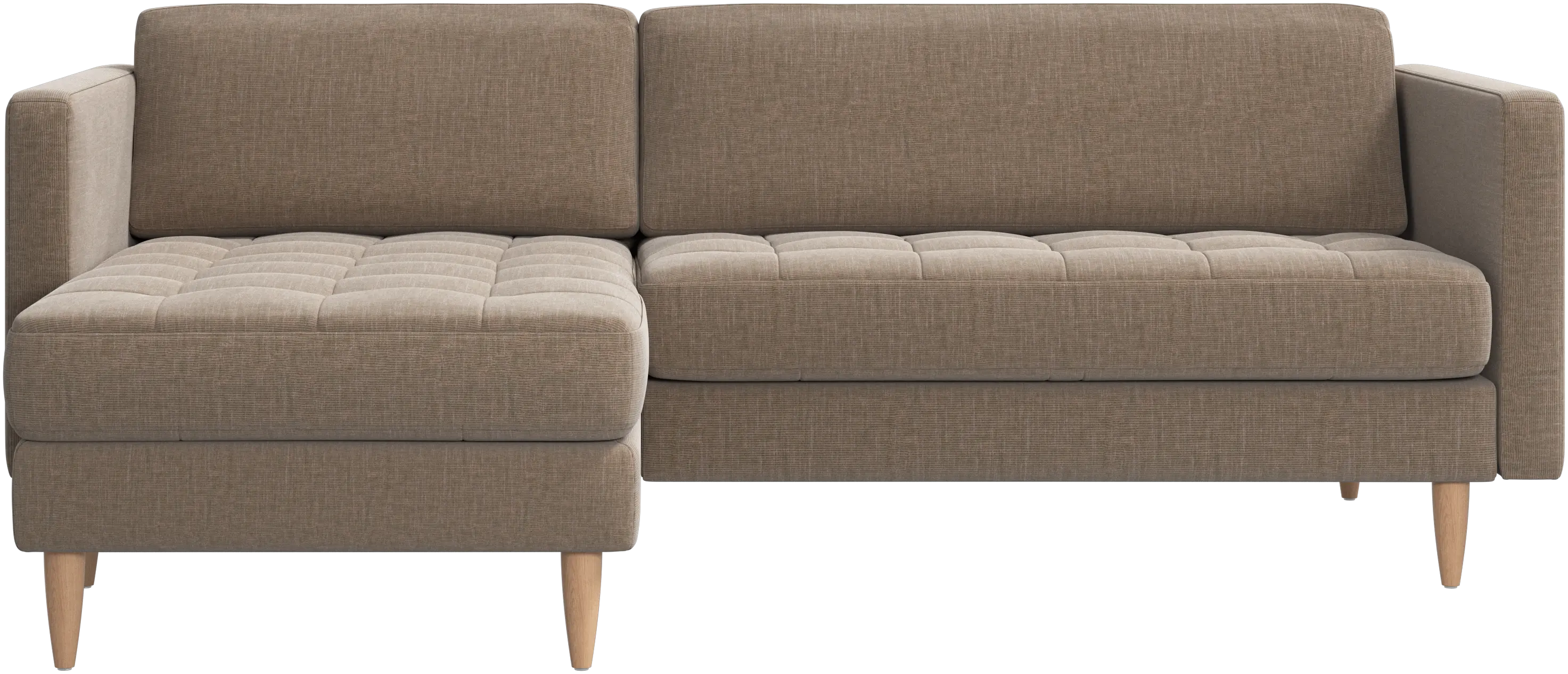 Osaka sofa with resting unit, tufted seat