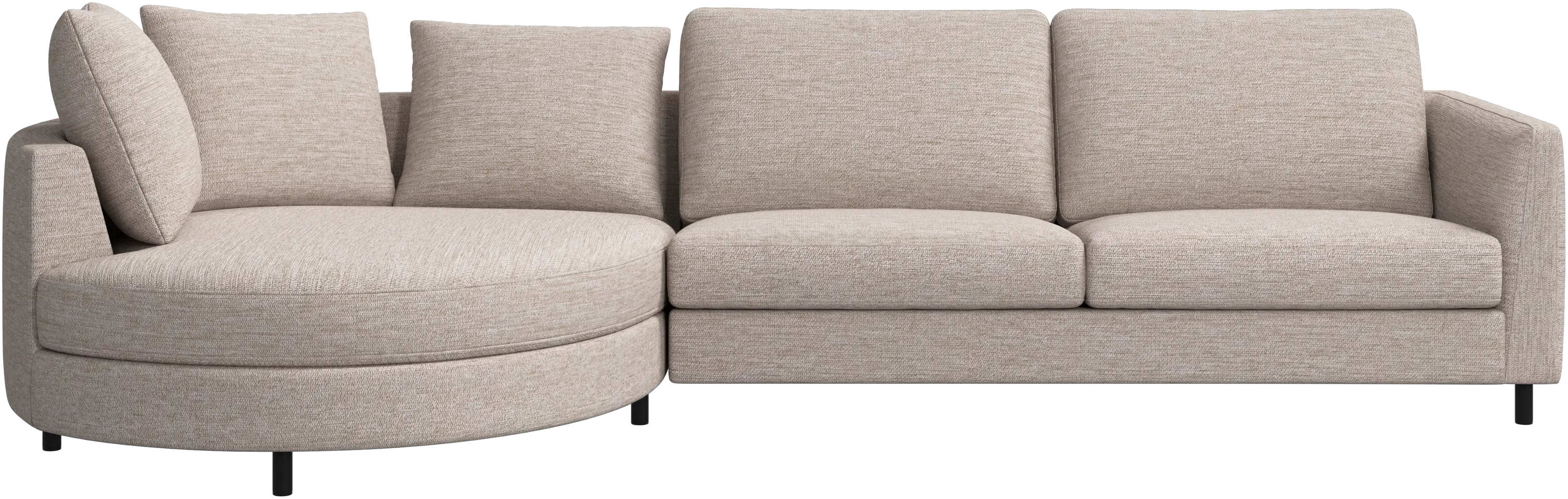 Sofá Indivi com chaise longue à esquerda