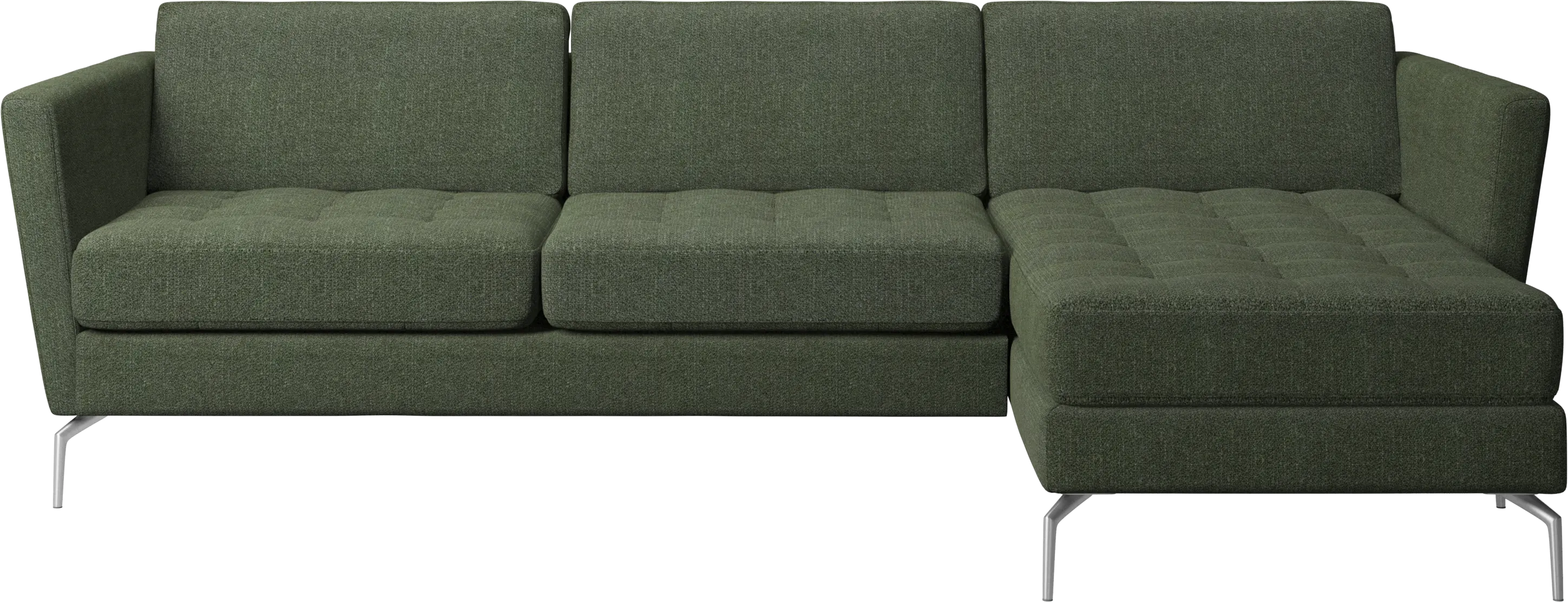 Osaka sofa with resting unit, tufted seat