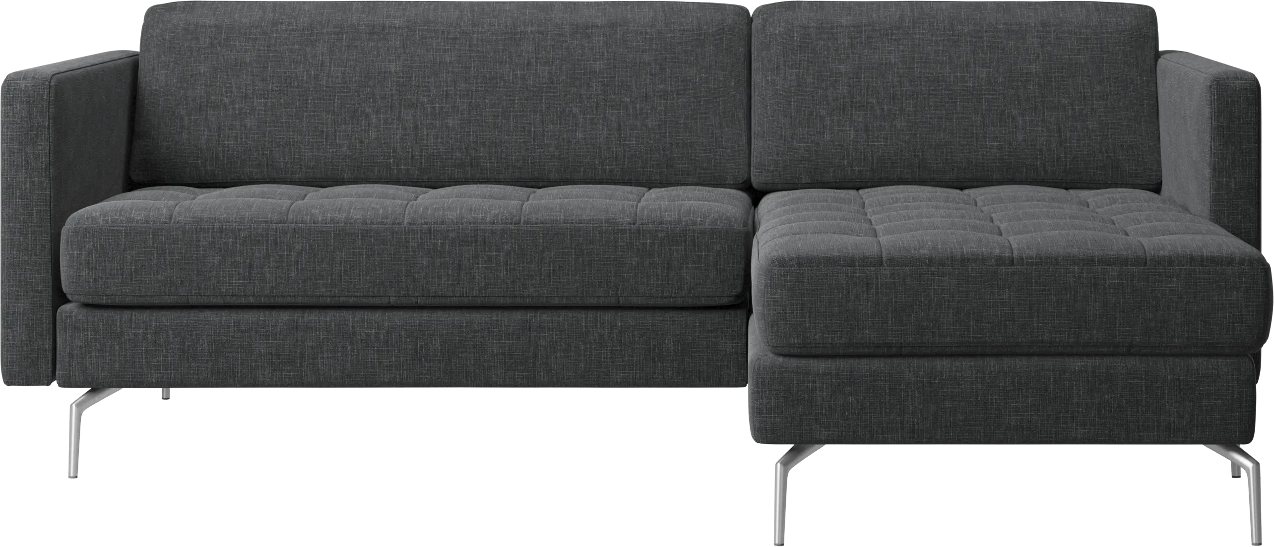 Osaka sofa with resting unit, tufted seat
