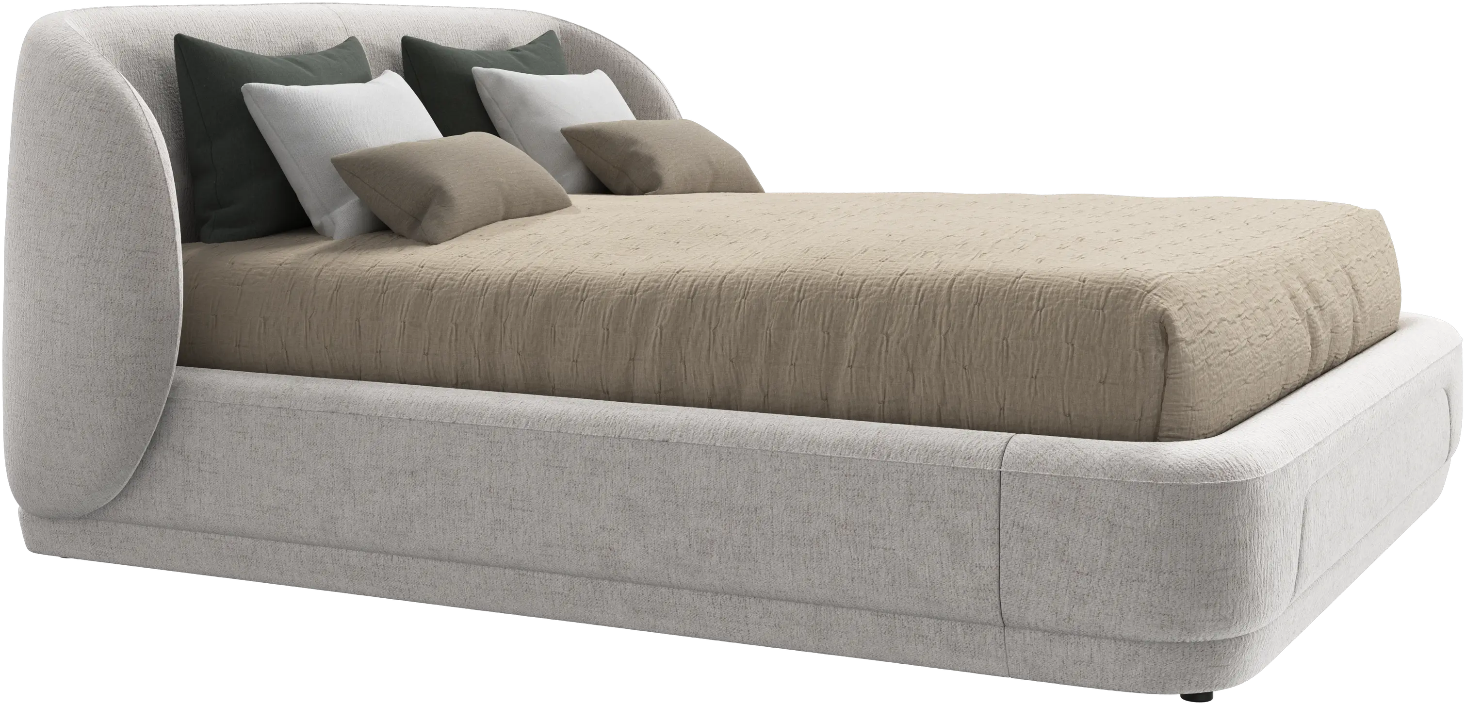 Bolzano bed with slats  - W160xL200cm