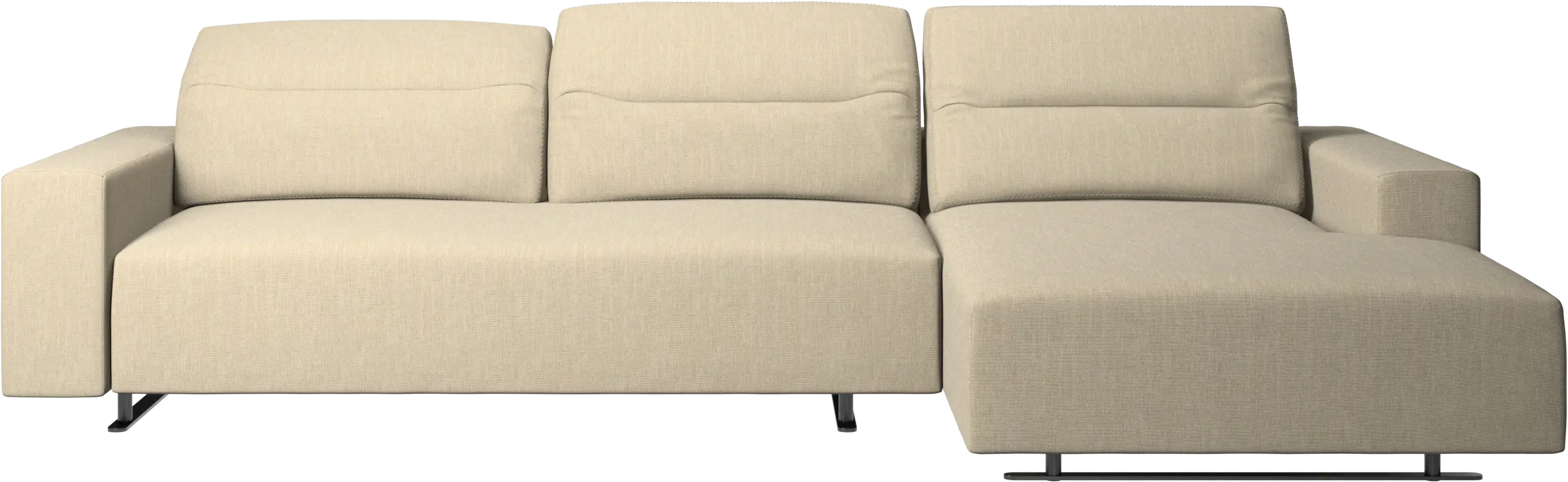 Hampton sofa with adjustable back and resting unit left side
