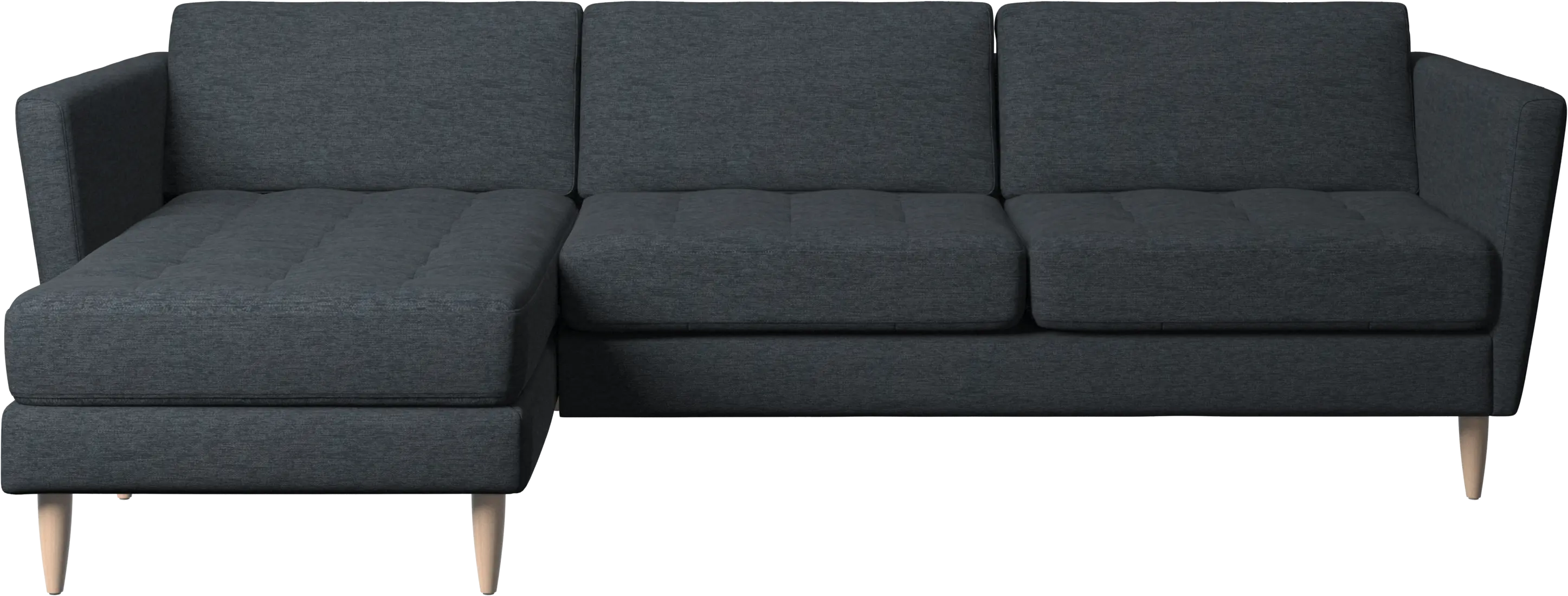 Osaka sofa with resting unit, tufted seat