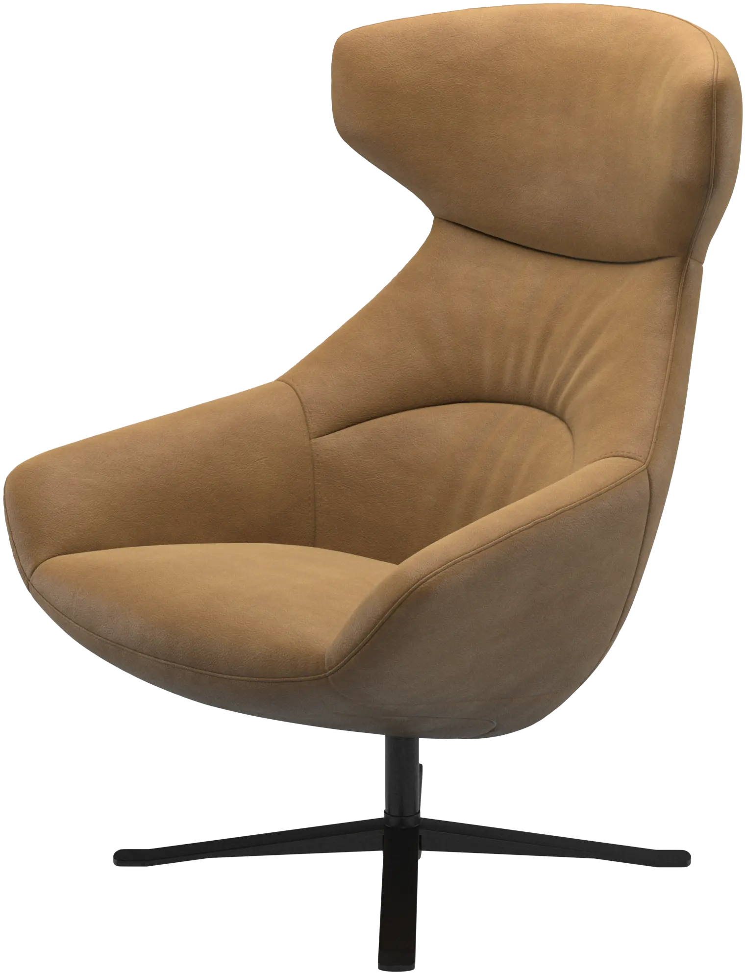Porto chair with reclining back function and swivel base