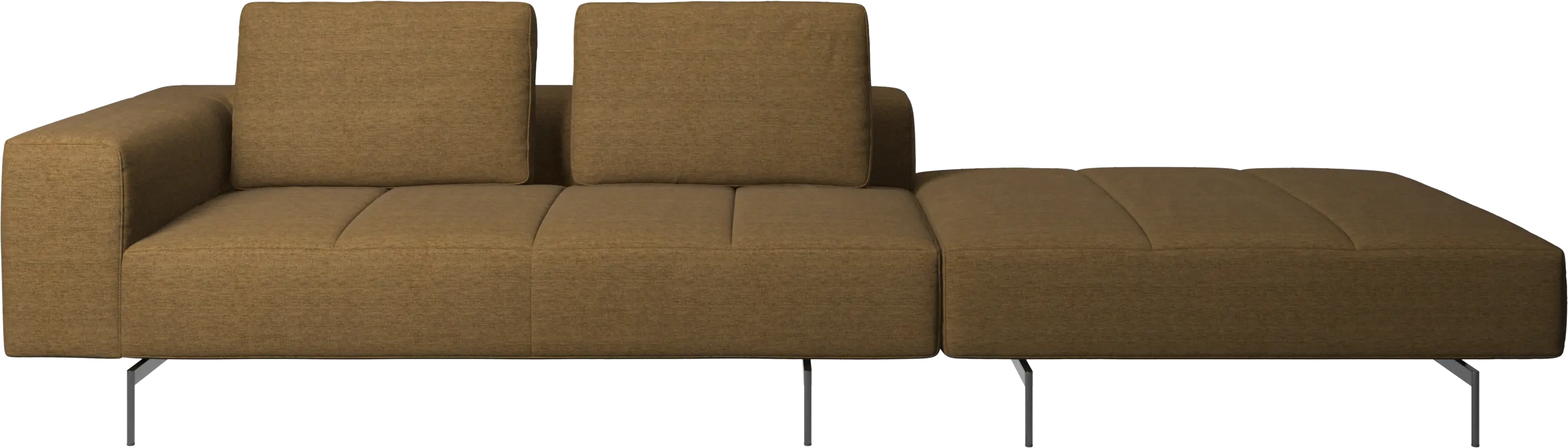 Amsterdam sofa with footstool on right side