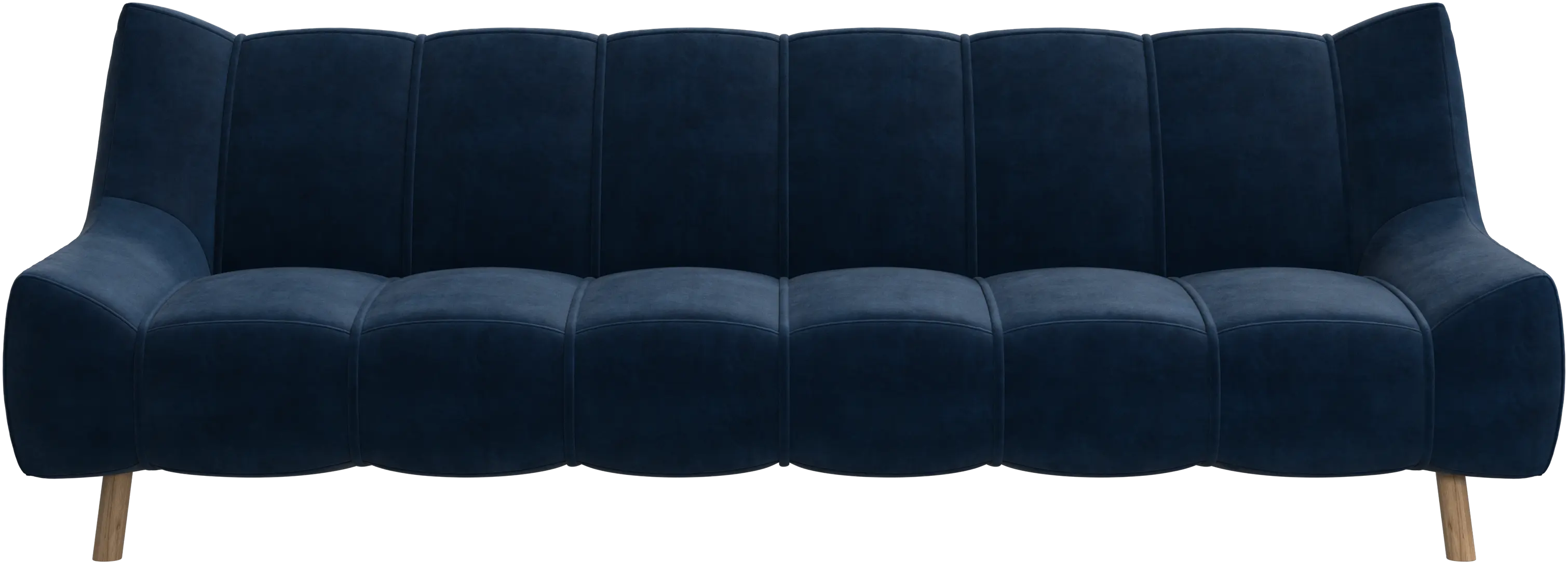 Nawabari 3 seater sofa, wooden leg