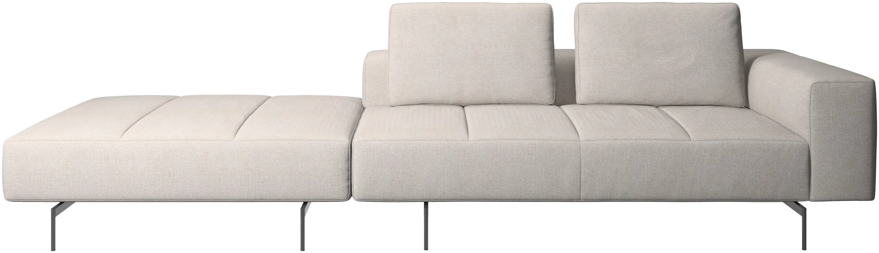 Amsterdam sofa with footstool on left side