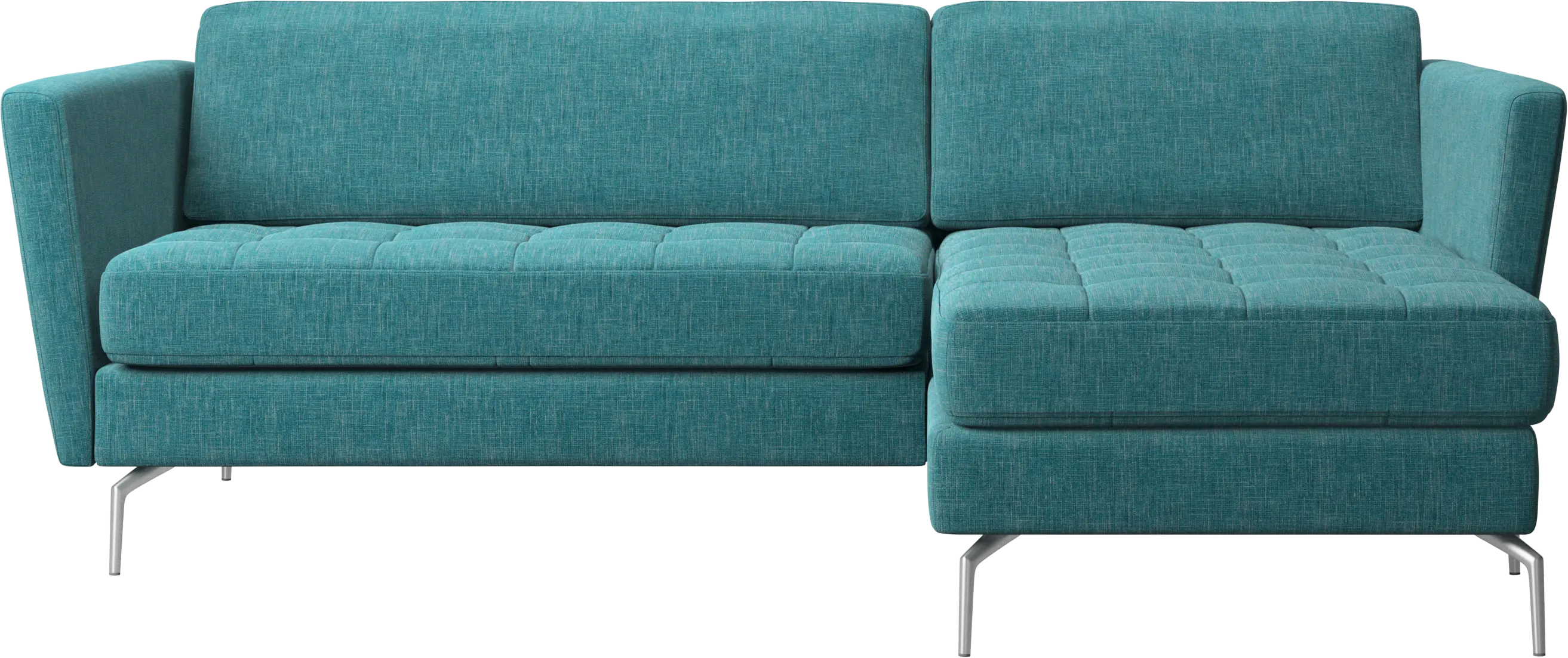 Osaka sofa with resting unit, tufted seat