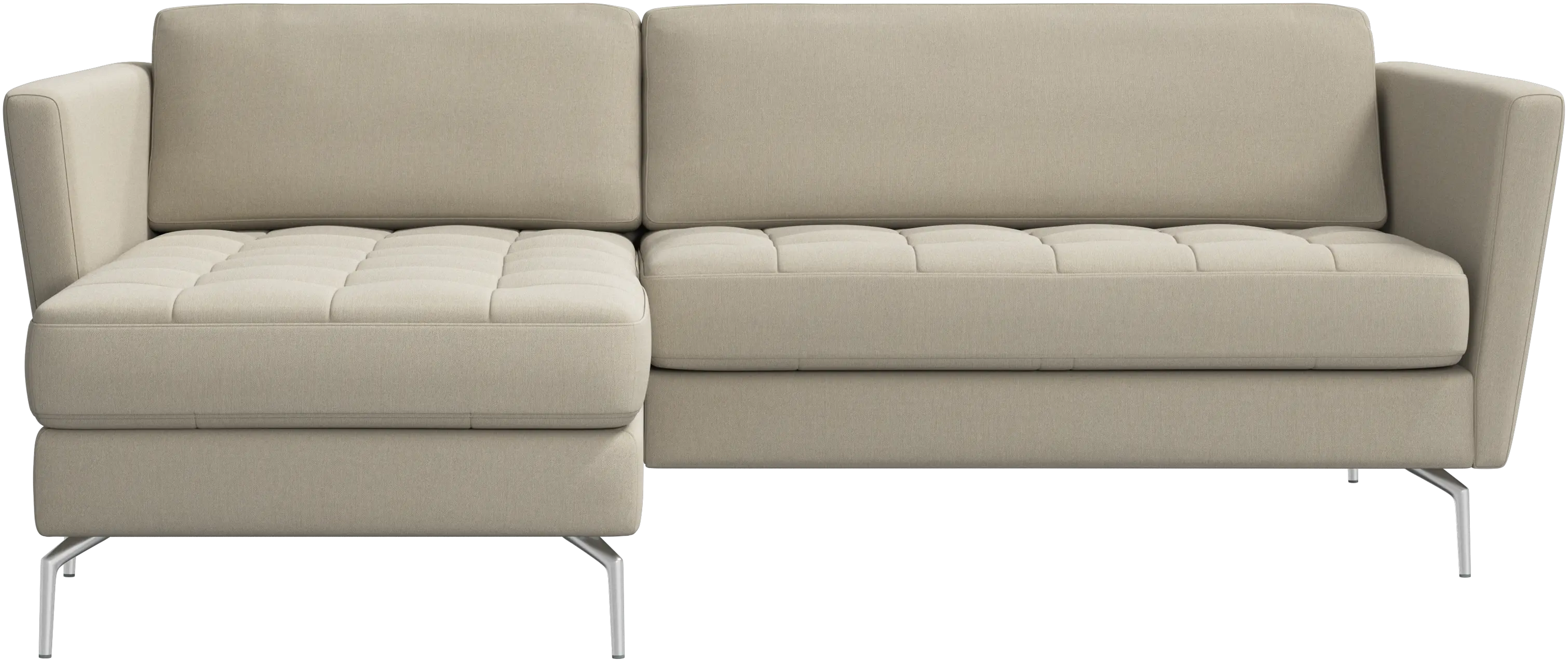 Osaka sofa with resting unit, tufted seat