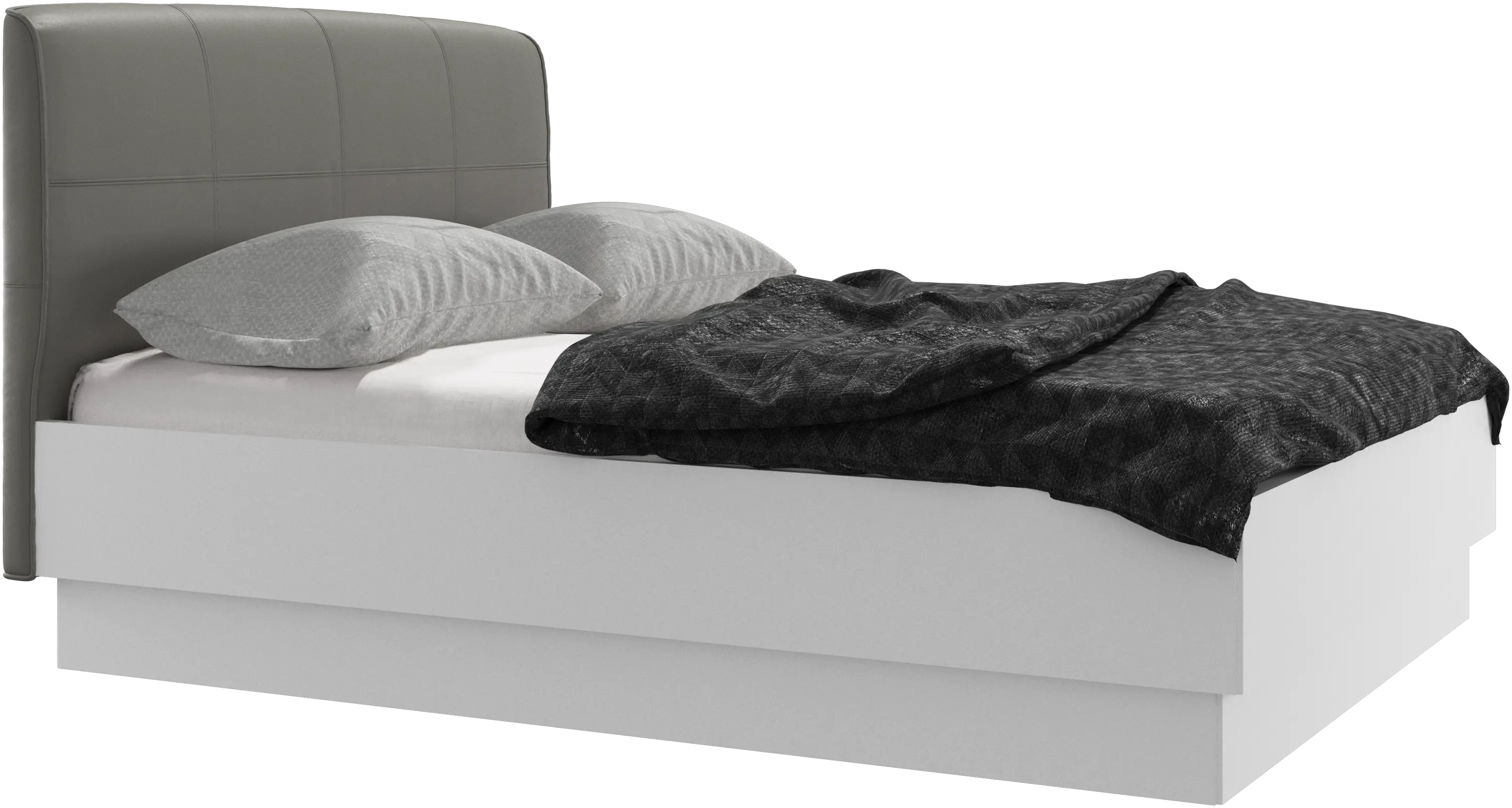 Houston, upholstered bed with storage