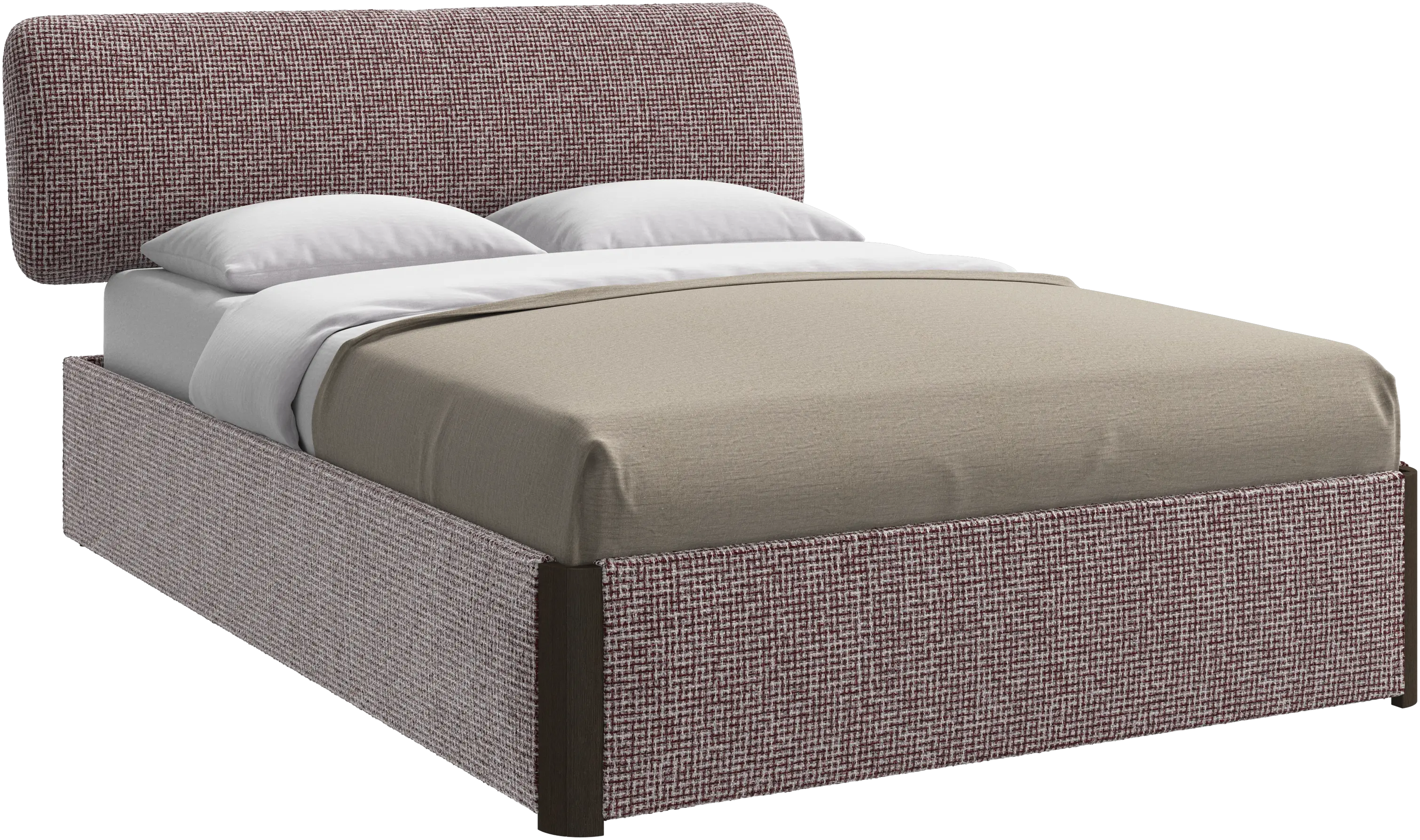 Element bed, bed-mounted headboard, with slats, excl. mattress