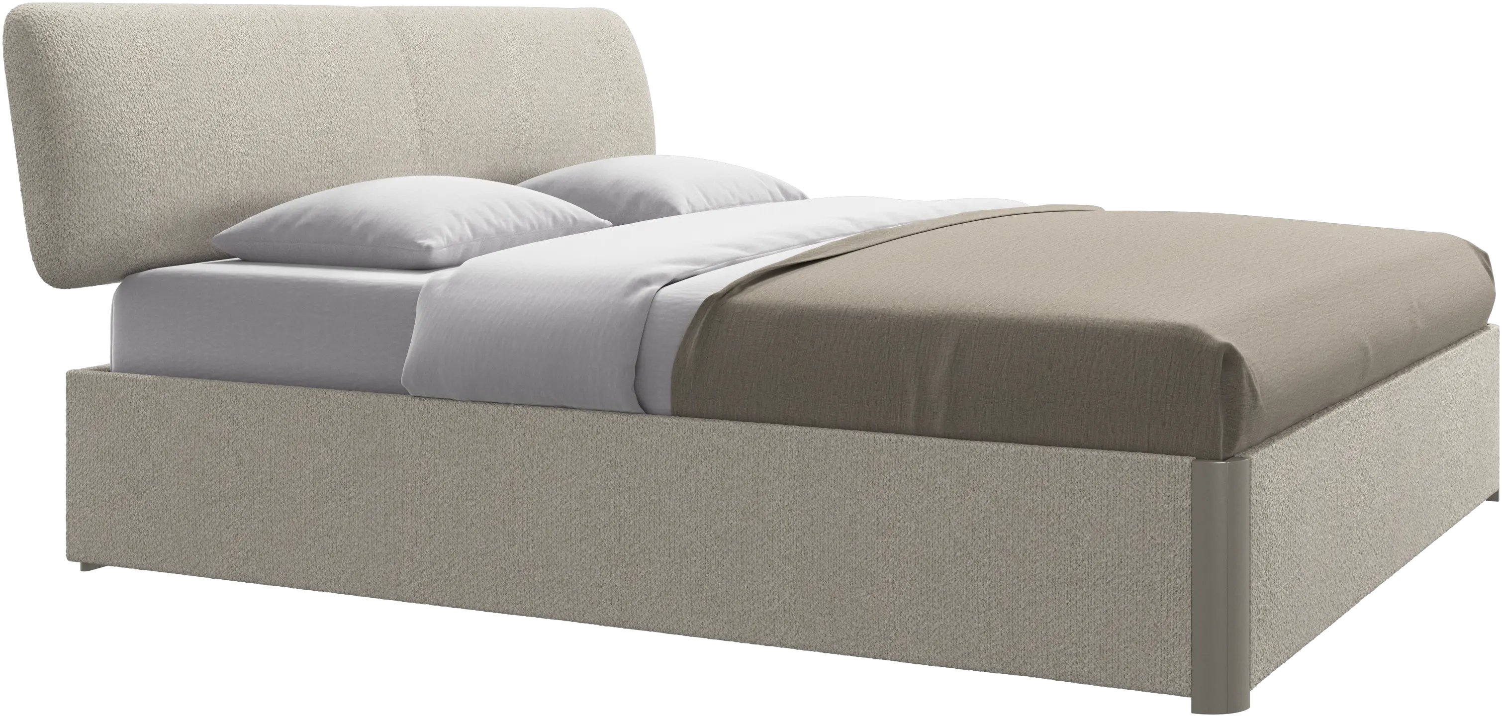 Element bed, bed-mounted headboard, with slats, excl. mattress