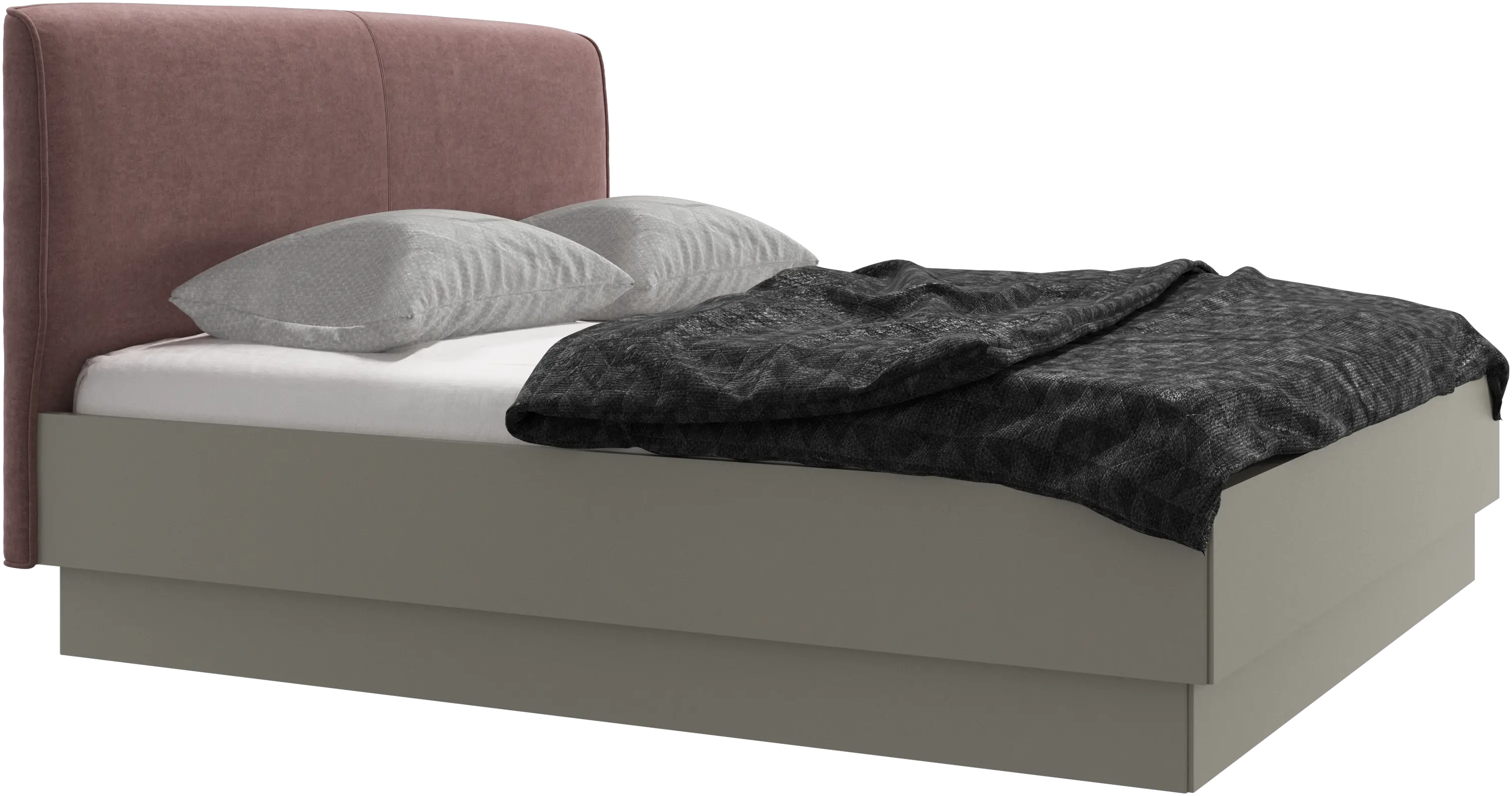 Houston, upholstered bed with storage