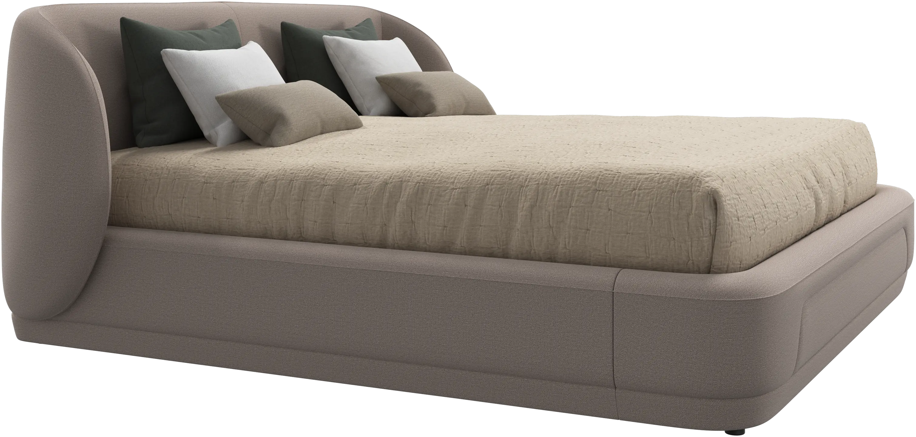 Bolzano bed with slats  - W193xL203cm