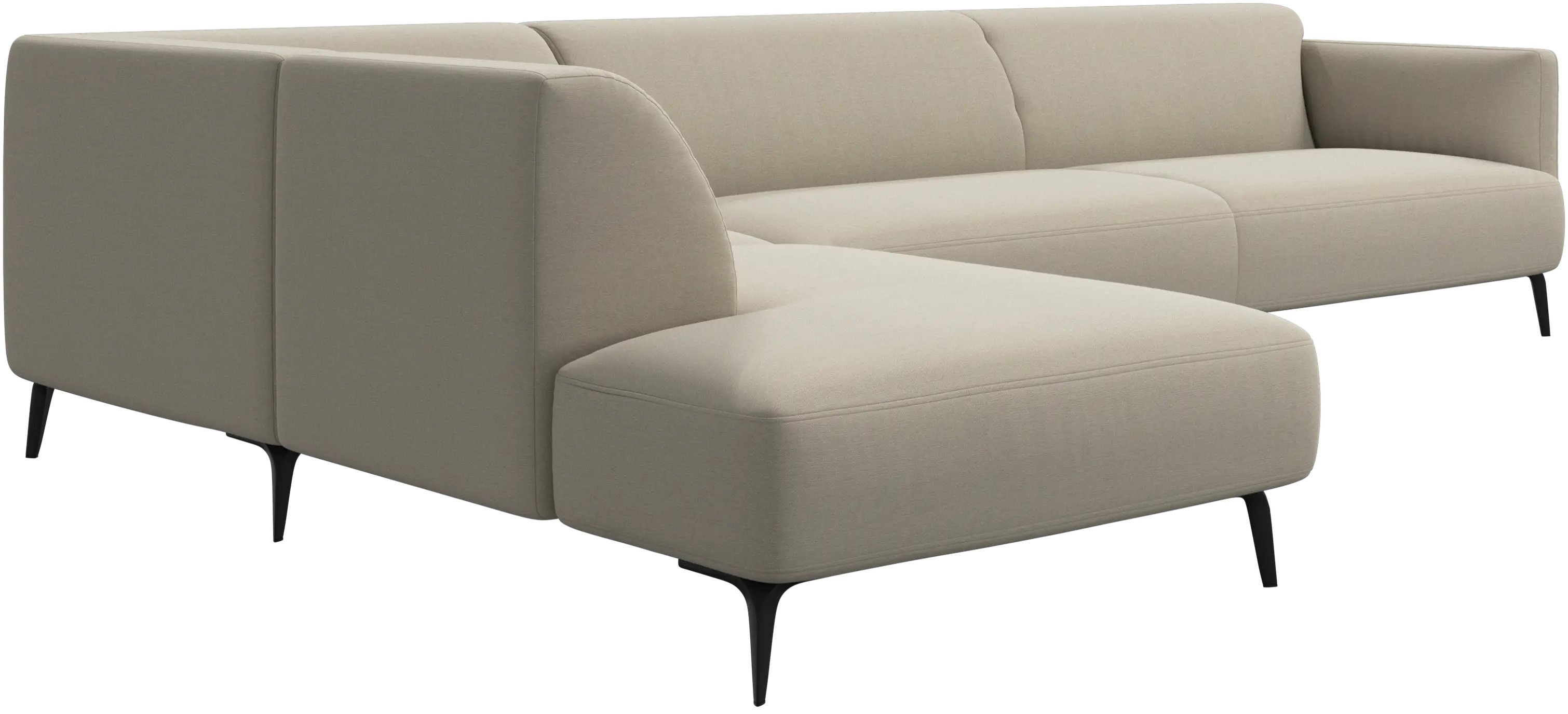 Modena corner sofa with lounging unit