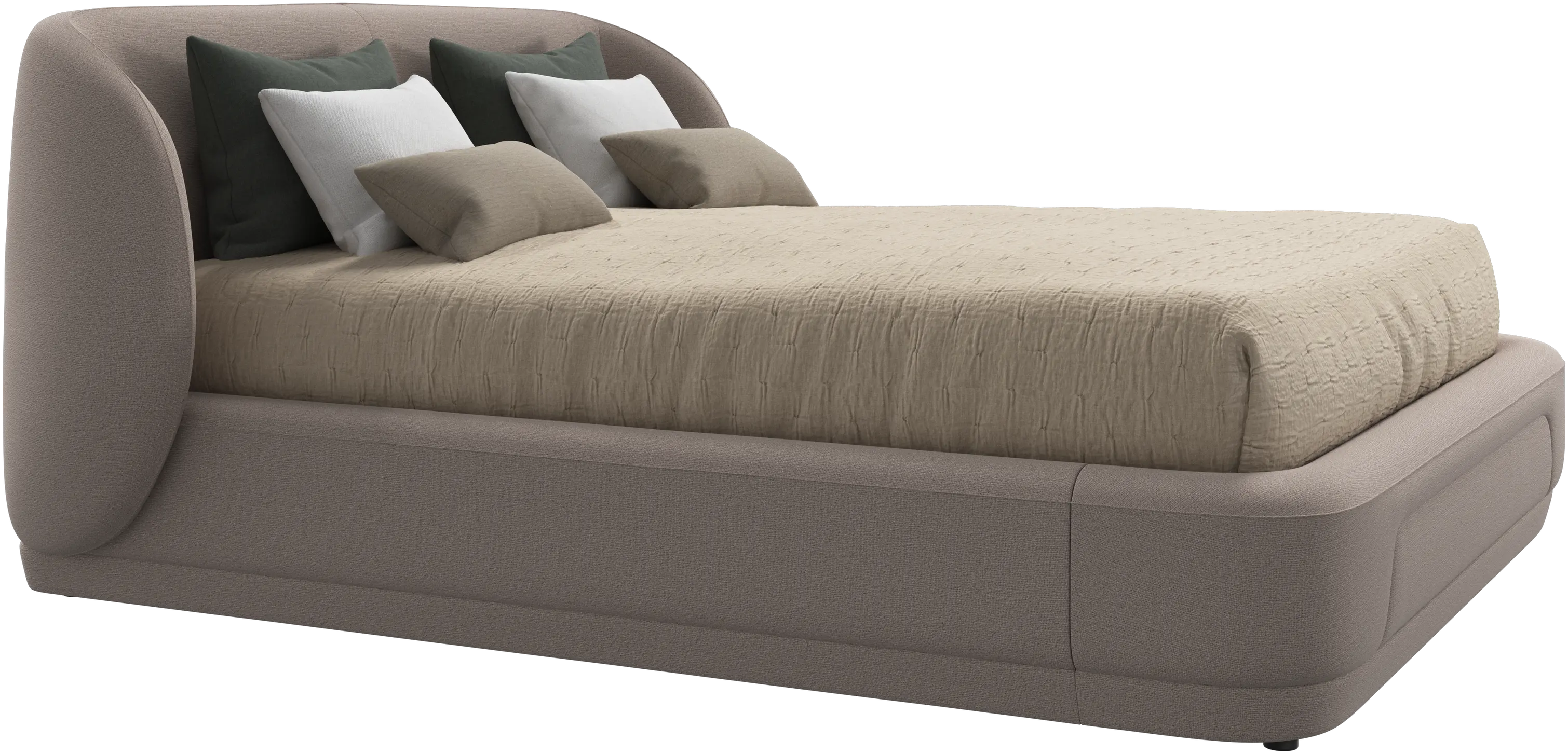 Bolzano bed with slats  - W152,5xL190cm