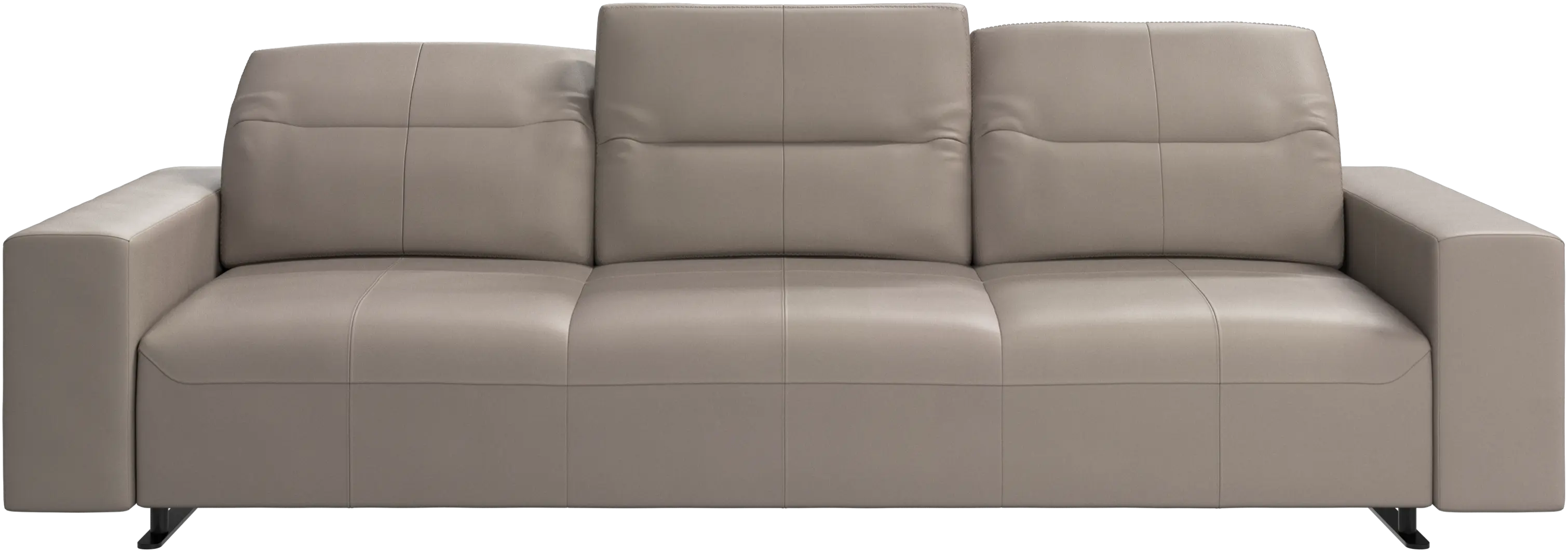Hampton sofa with adjustable back and storage on the left side