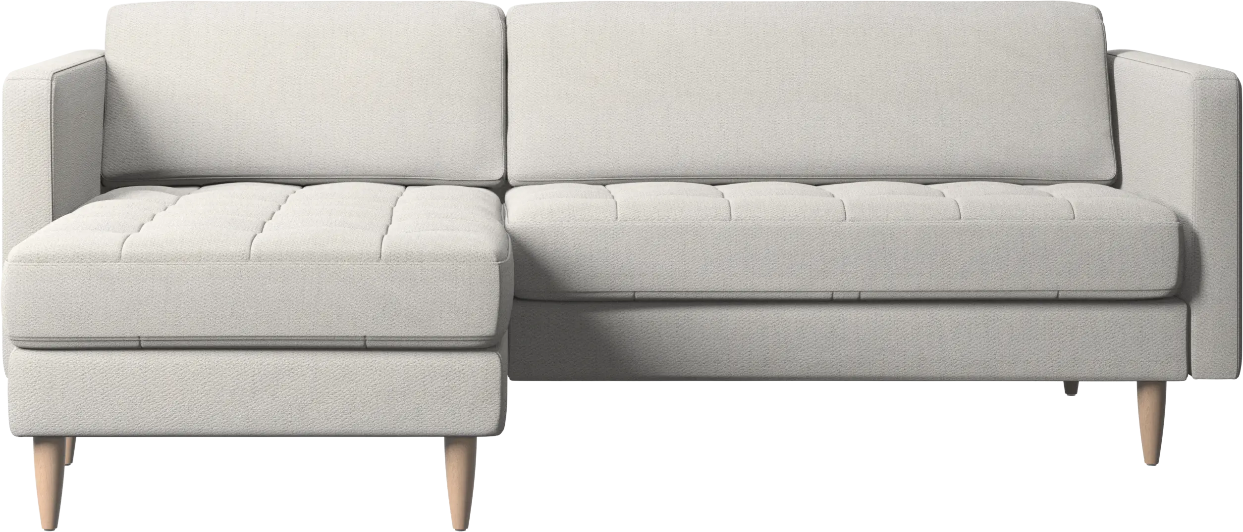 Osaka sofa with resting unit, tufted seat