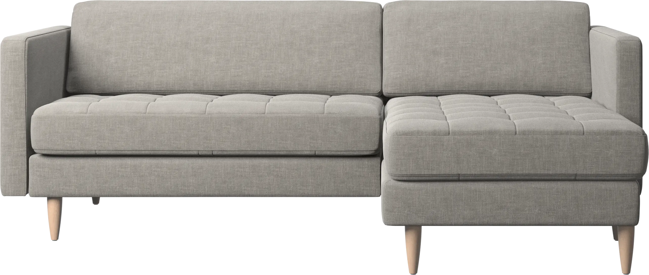 Osaka sofa with resting unit, tufted seat