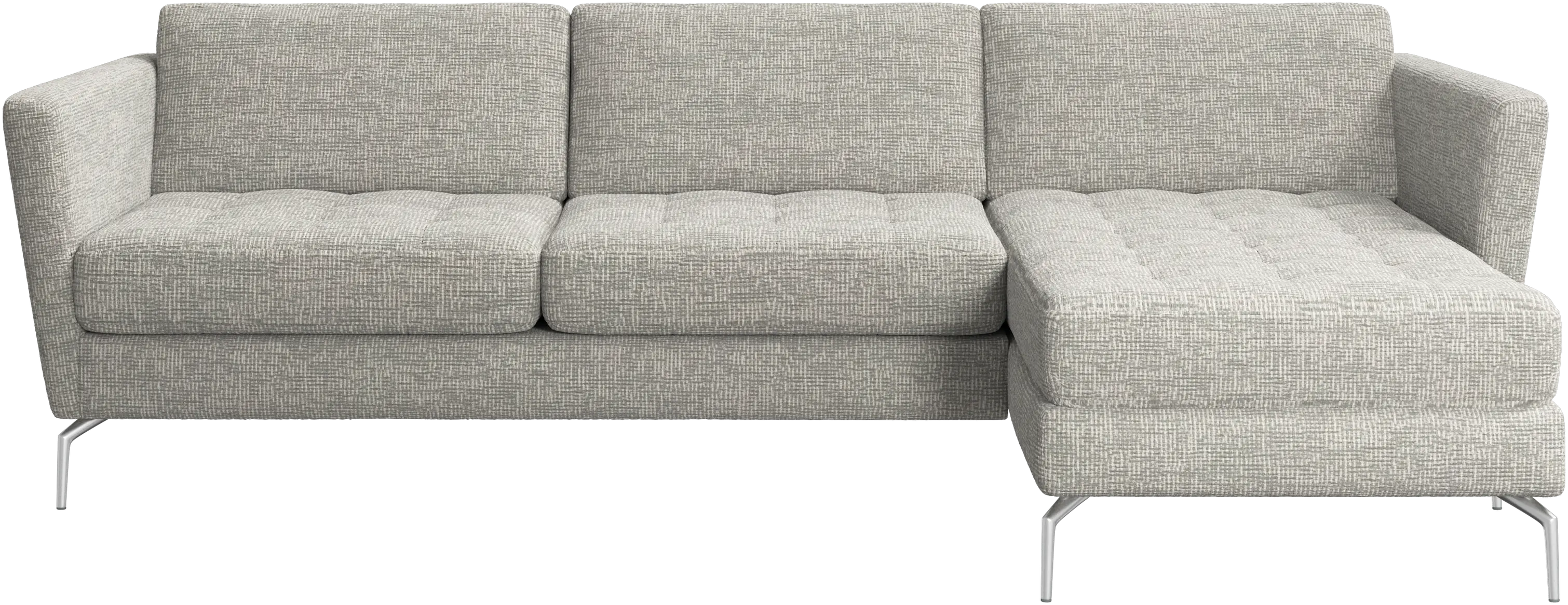 Osaka sofa with resting unit, tufted seat