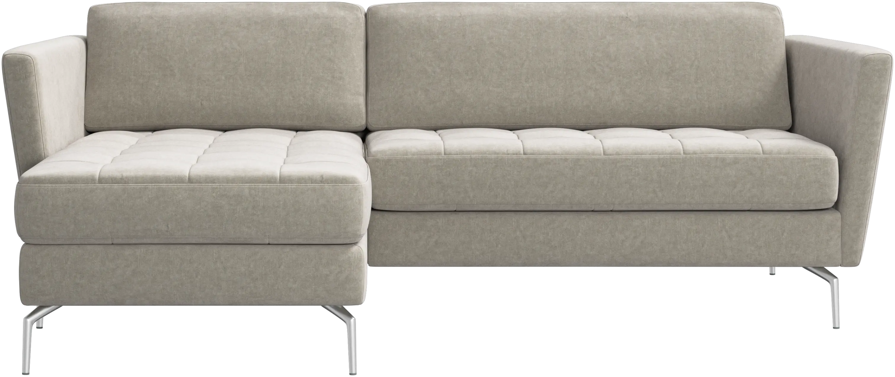 Osaka sofa with resting unit, tufted seat