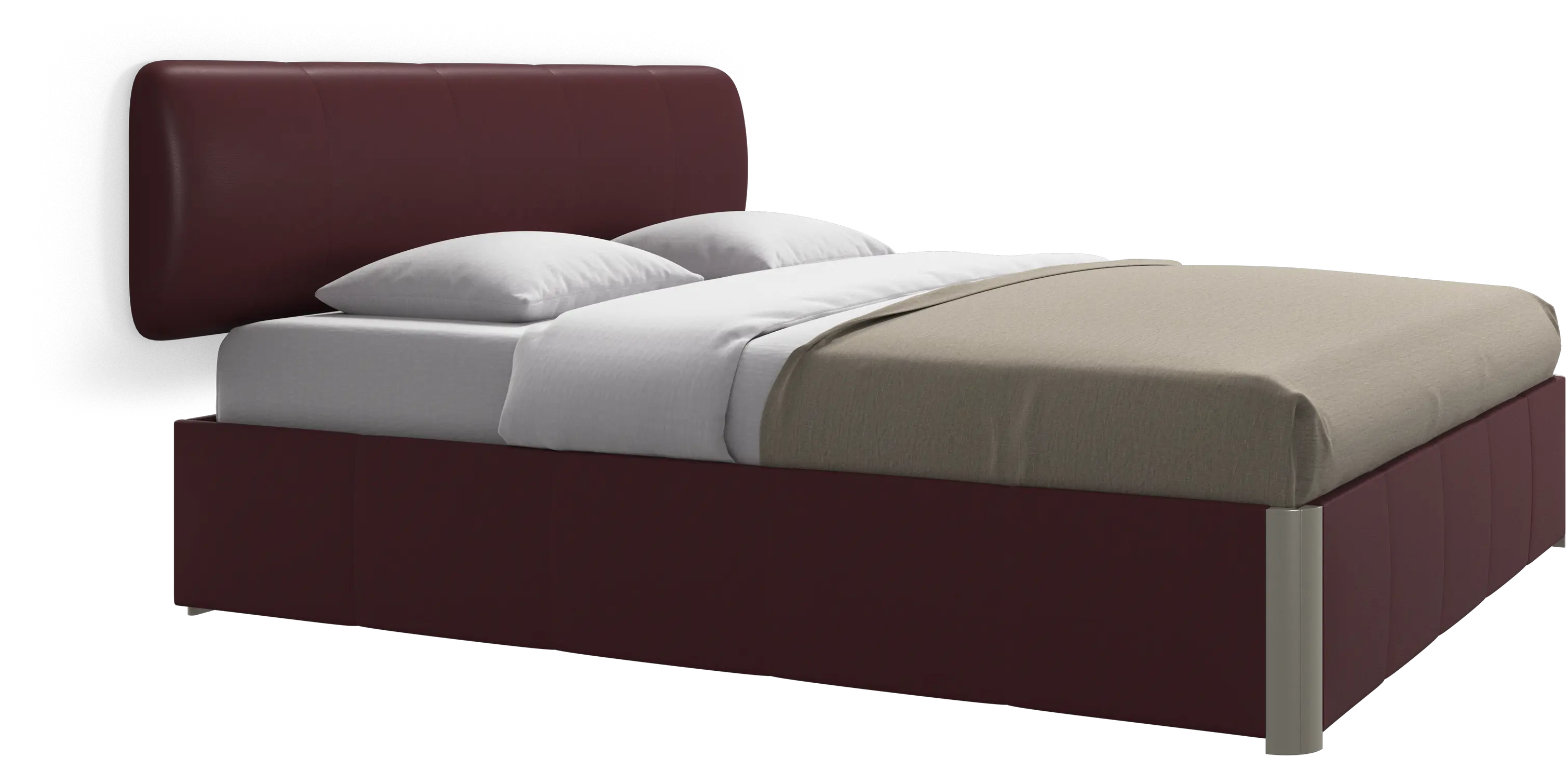 Element bed, wall-mounted headboard, with slats, excl. mattress