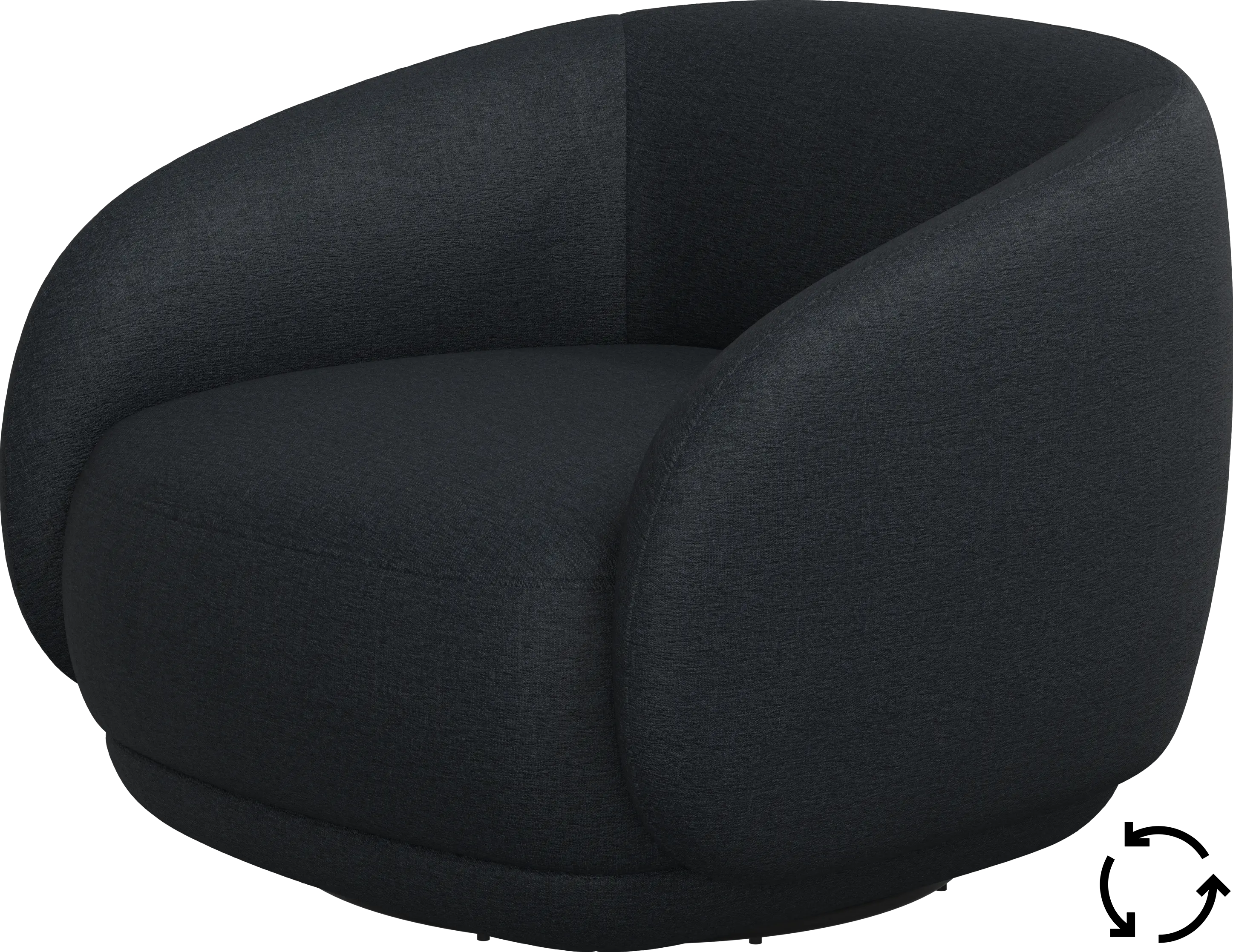 Bolzano chair with swivel base