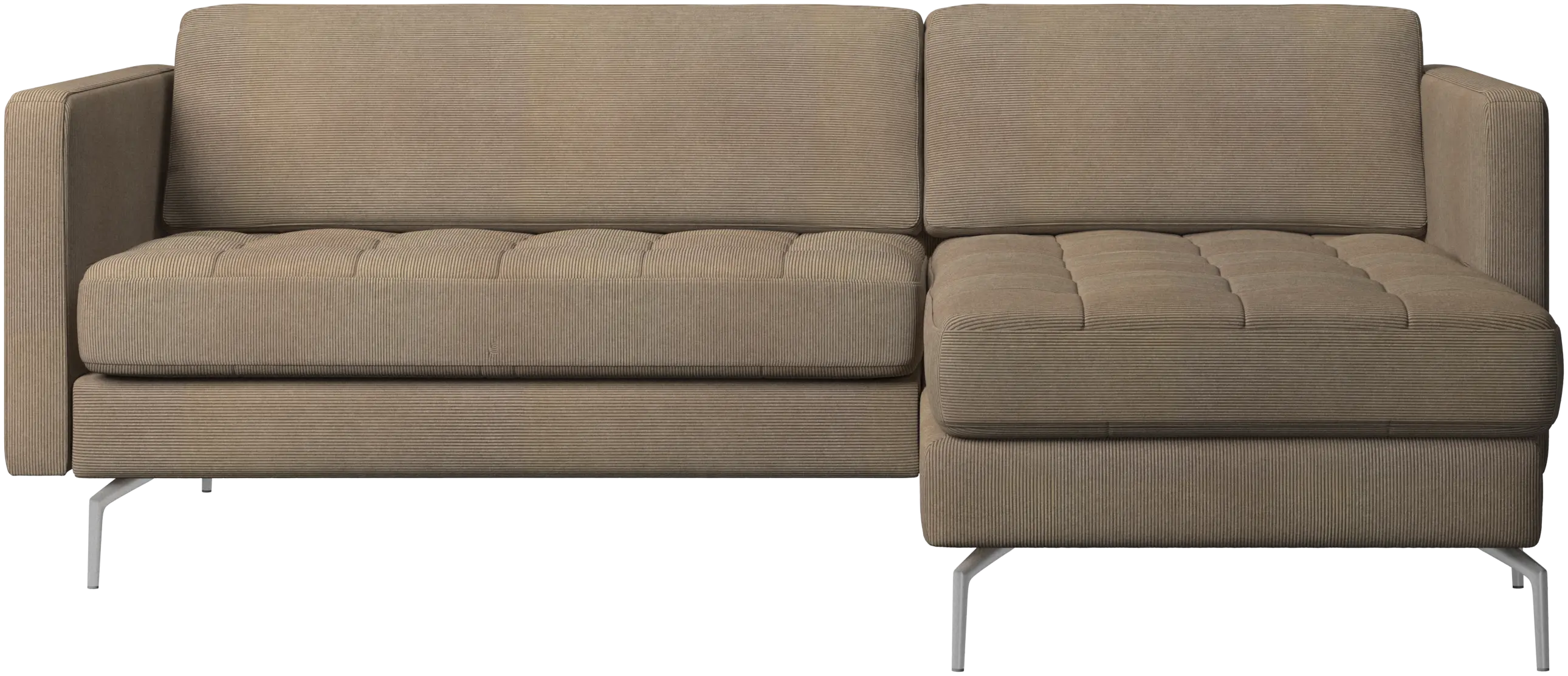 Osaka sofa with resting unit, tufted seat