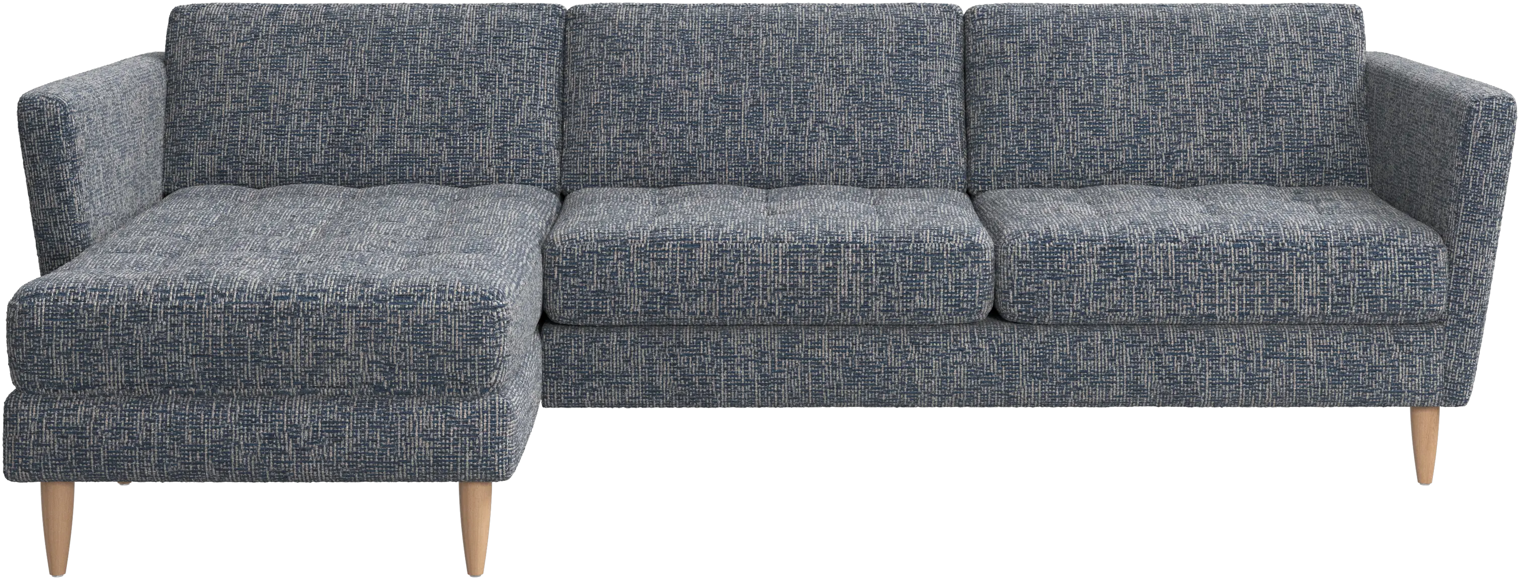 Osaka sofa with resting unit, tufted seat