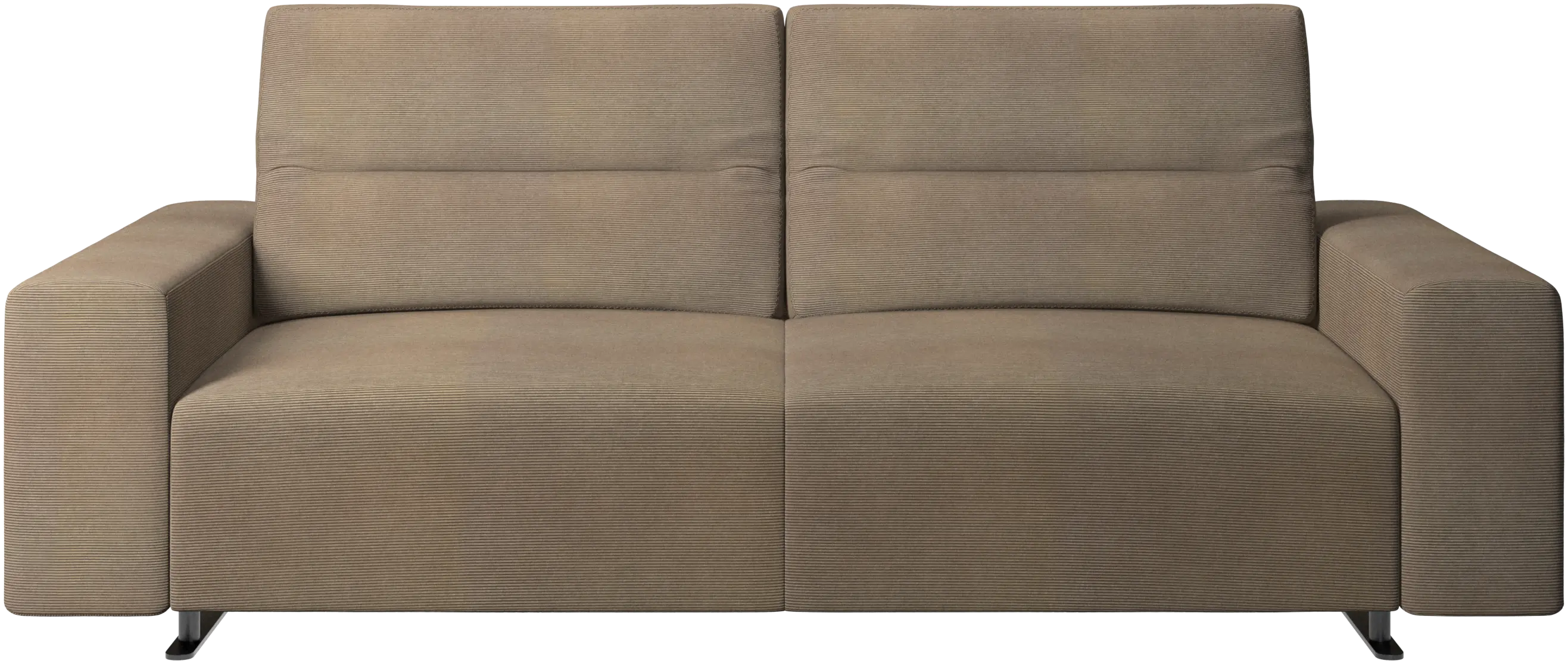 Hampton sofa with adjustable back and storage on the left side