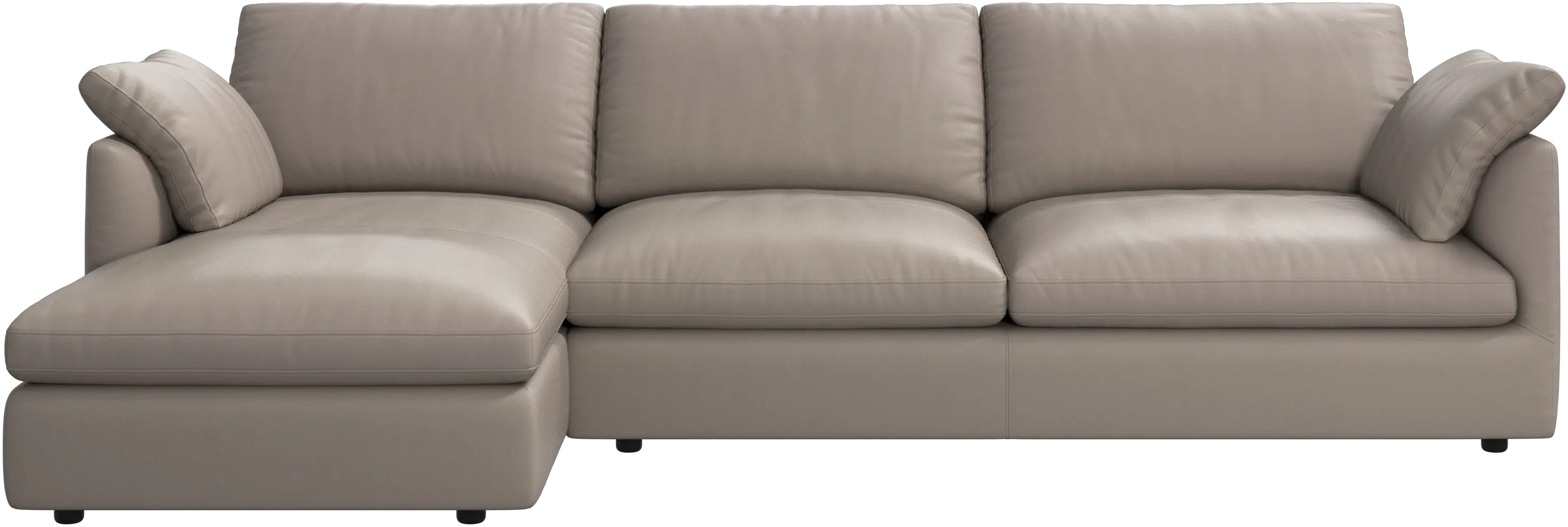 Milano sofa with chaise longue left