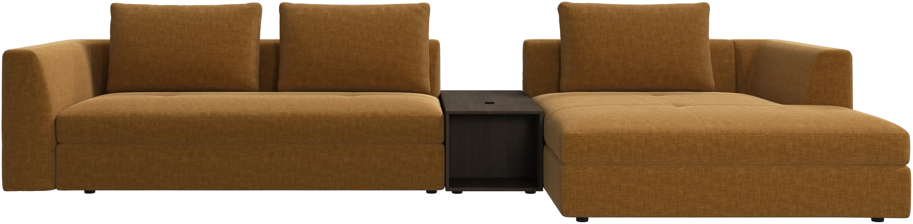 Bergamo chaise longue sofa with storage