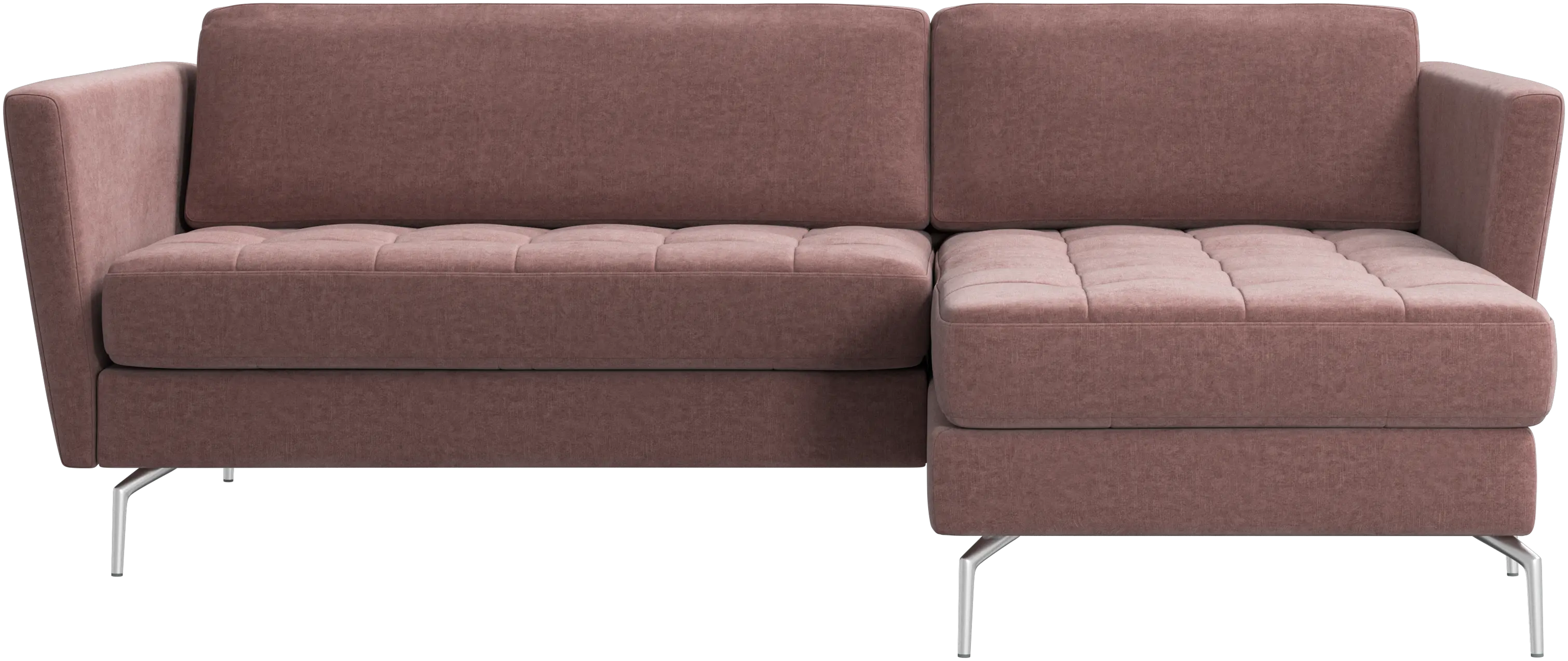 Osaka sofa with resting unit, tufted seat