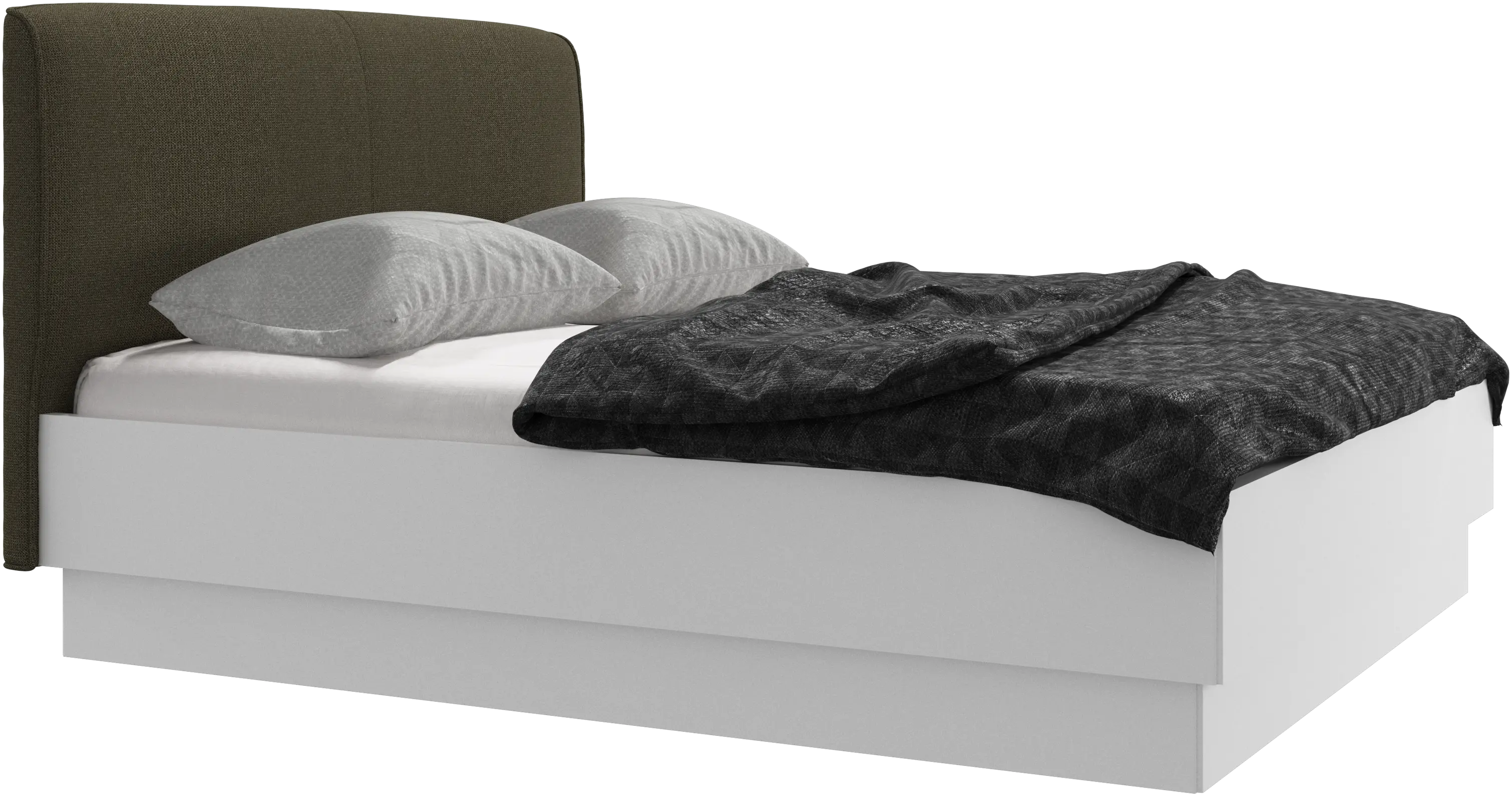 Houston, gepolstertes bett mit stauraum