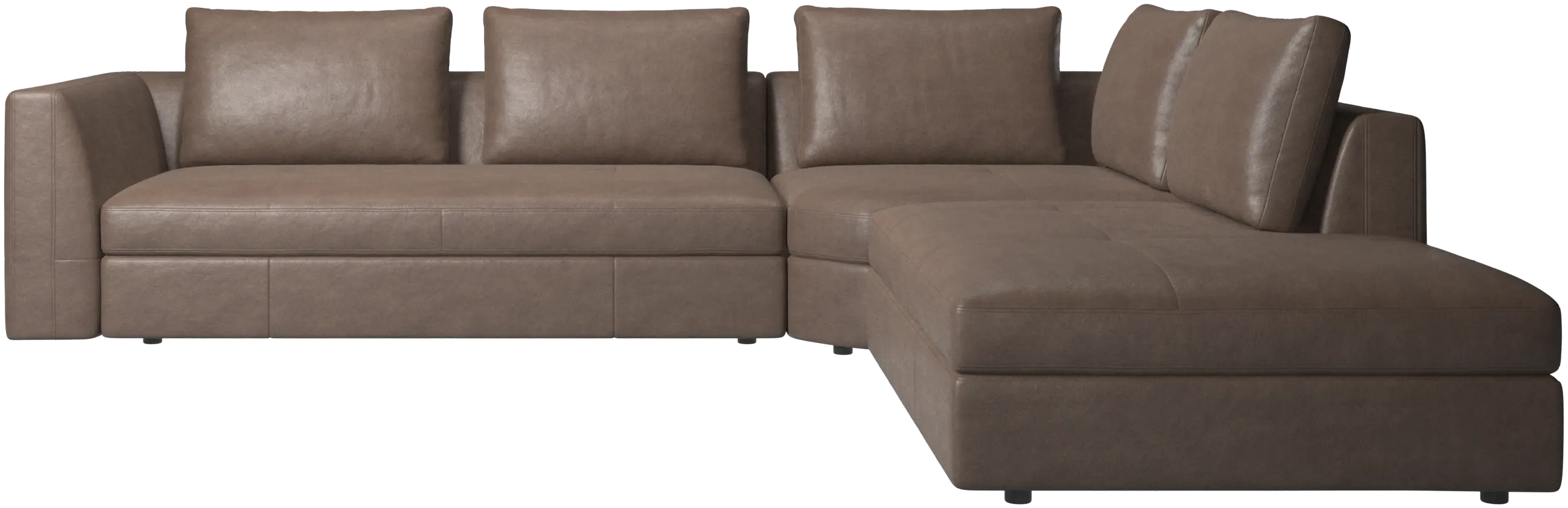 Bergamo corner sofa with lounging unit