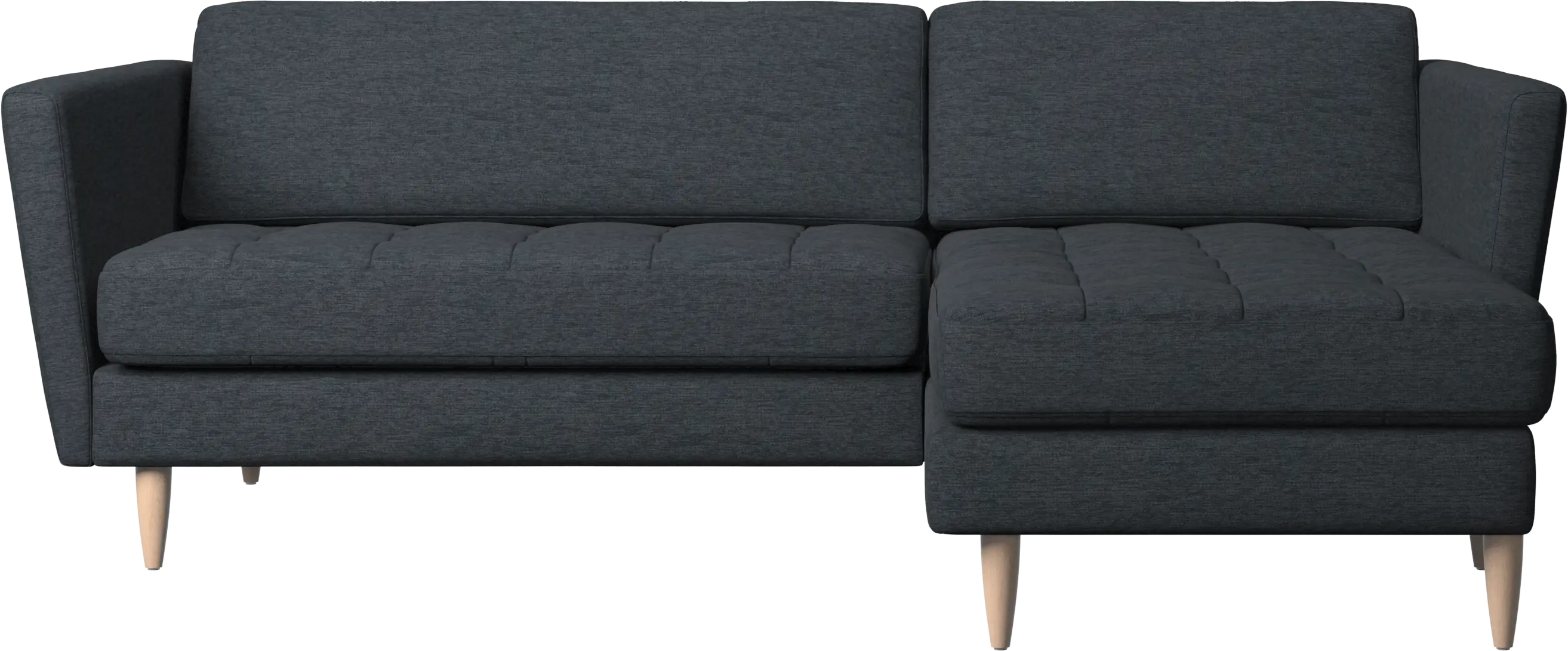 Osaka sofa with resting unit, tufted seat