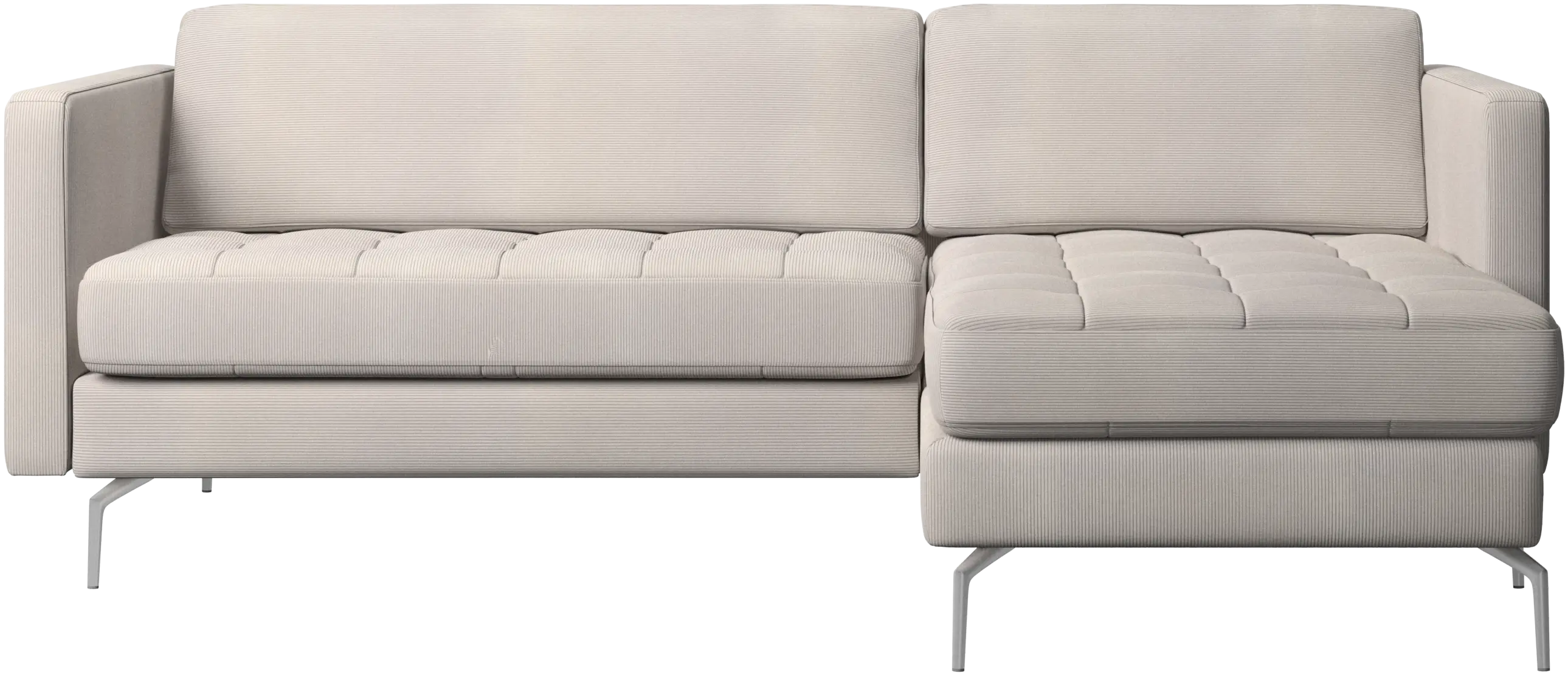 Osaka sofa with resting unit, tufted seat