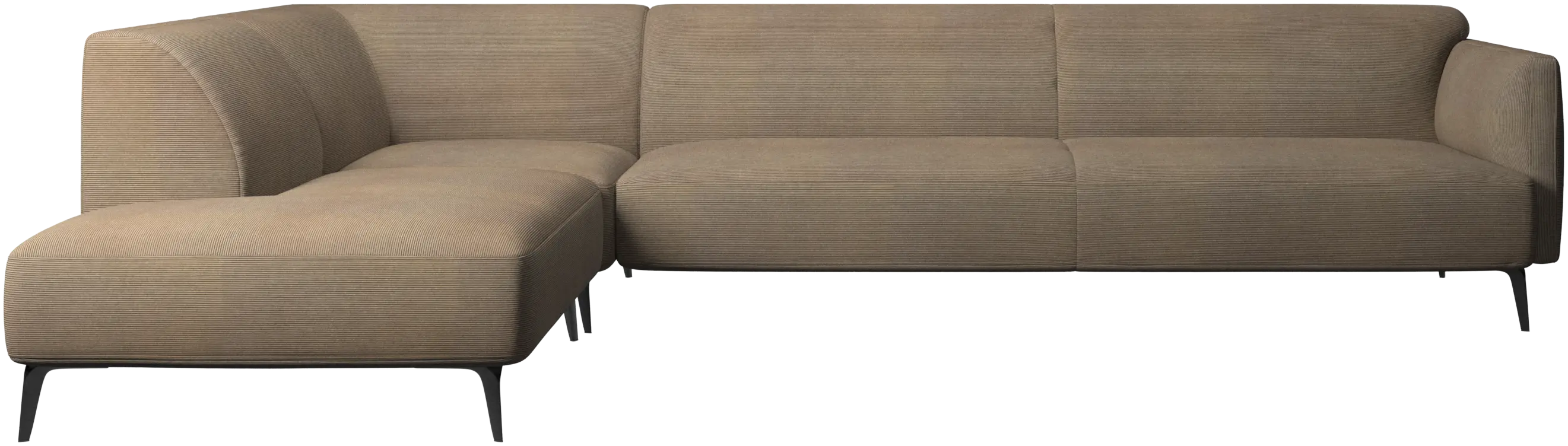 Modena corner sofa with lounging unit