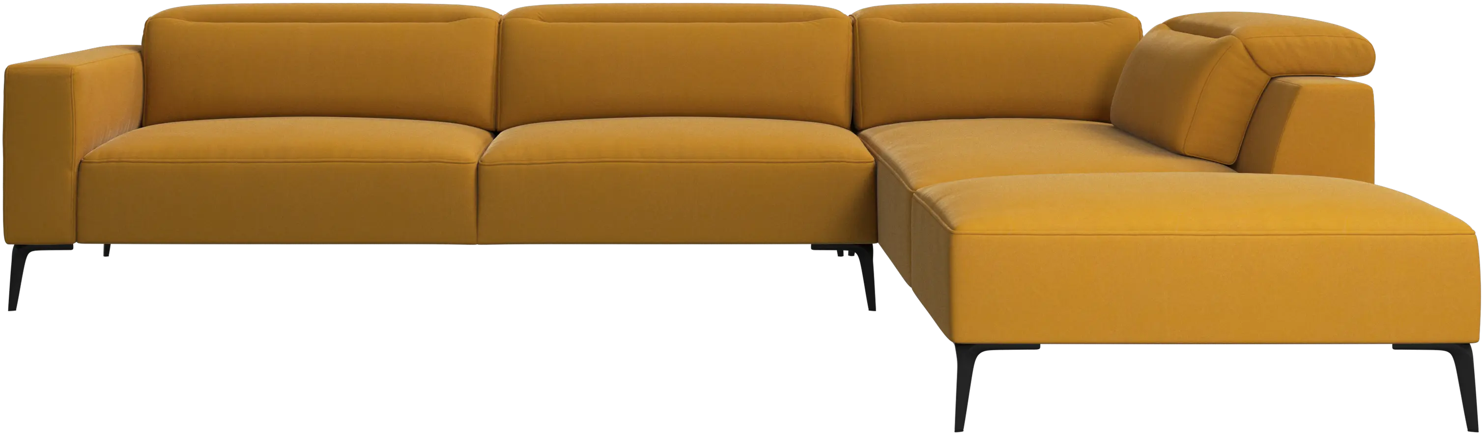 Zürich corner sofa with lounging unit