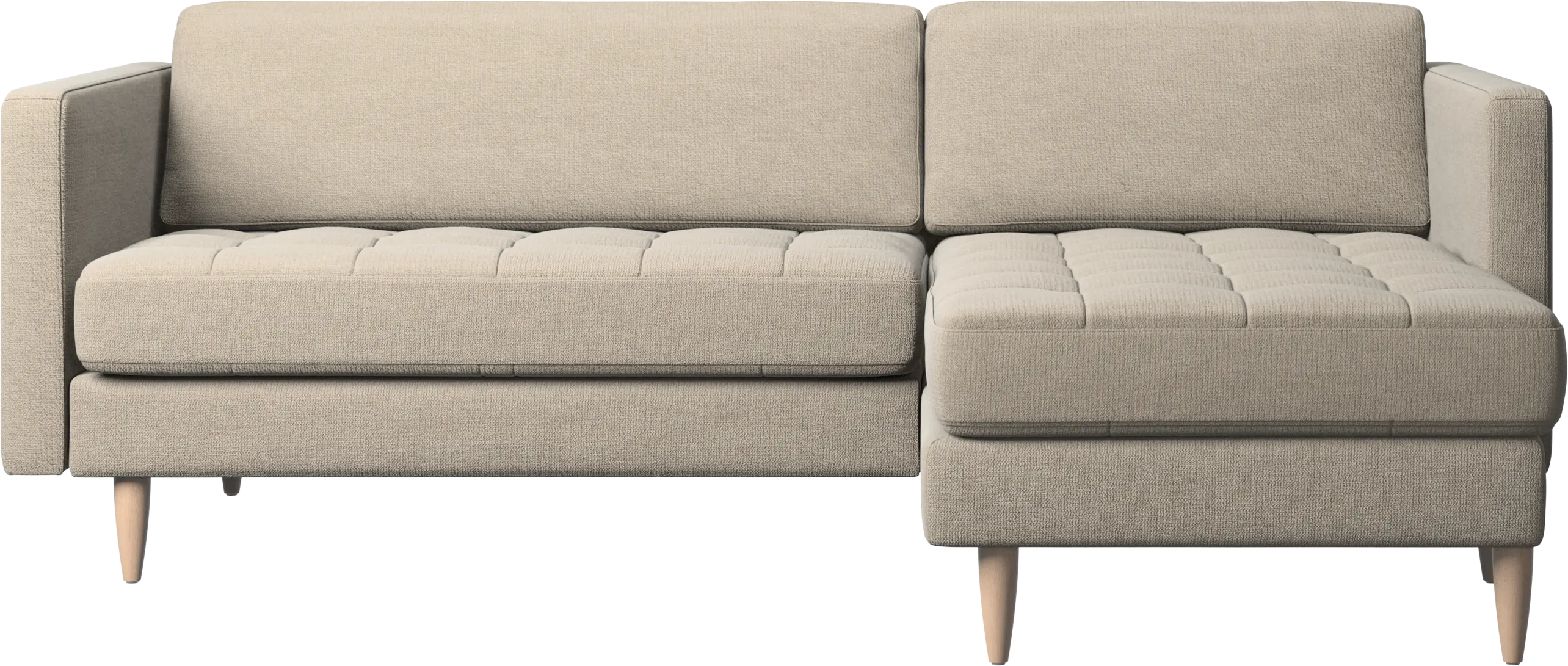Osaka sofa with resting unit, tufted seat