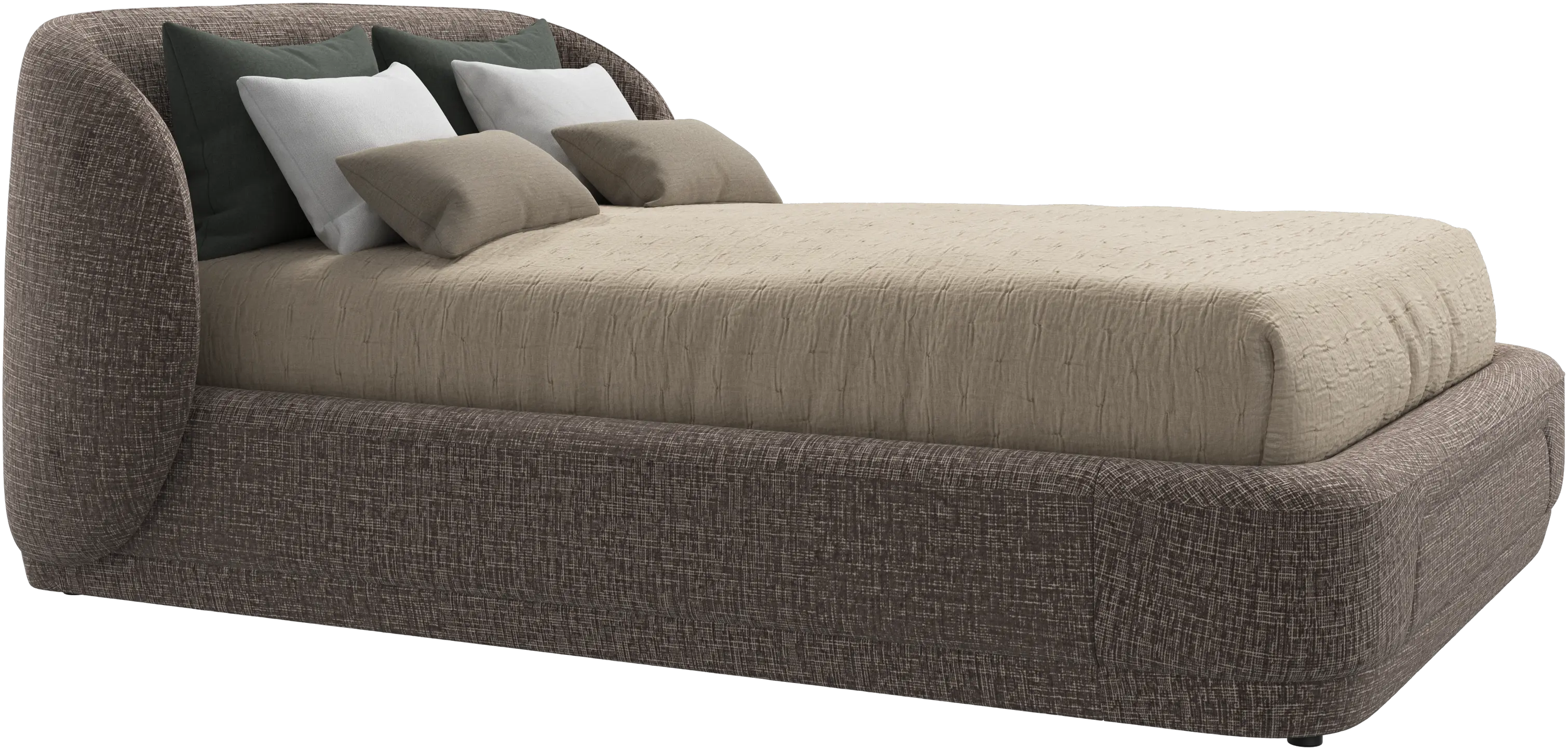 Bolzano bed with slats  - W140xL190cm