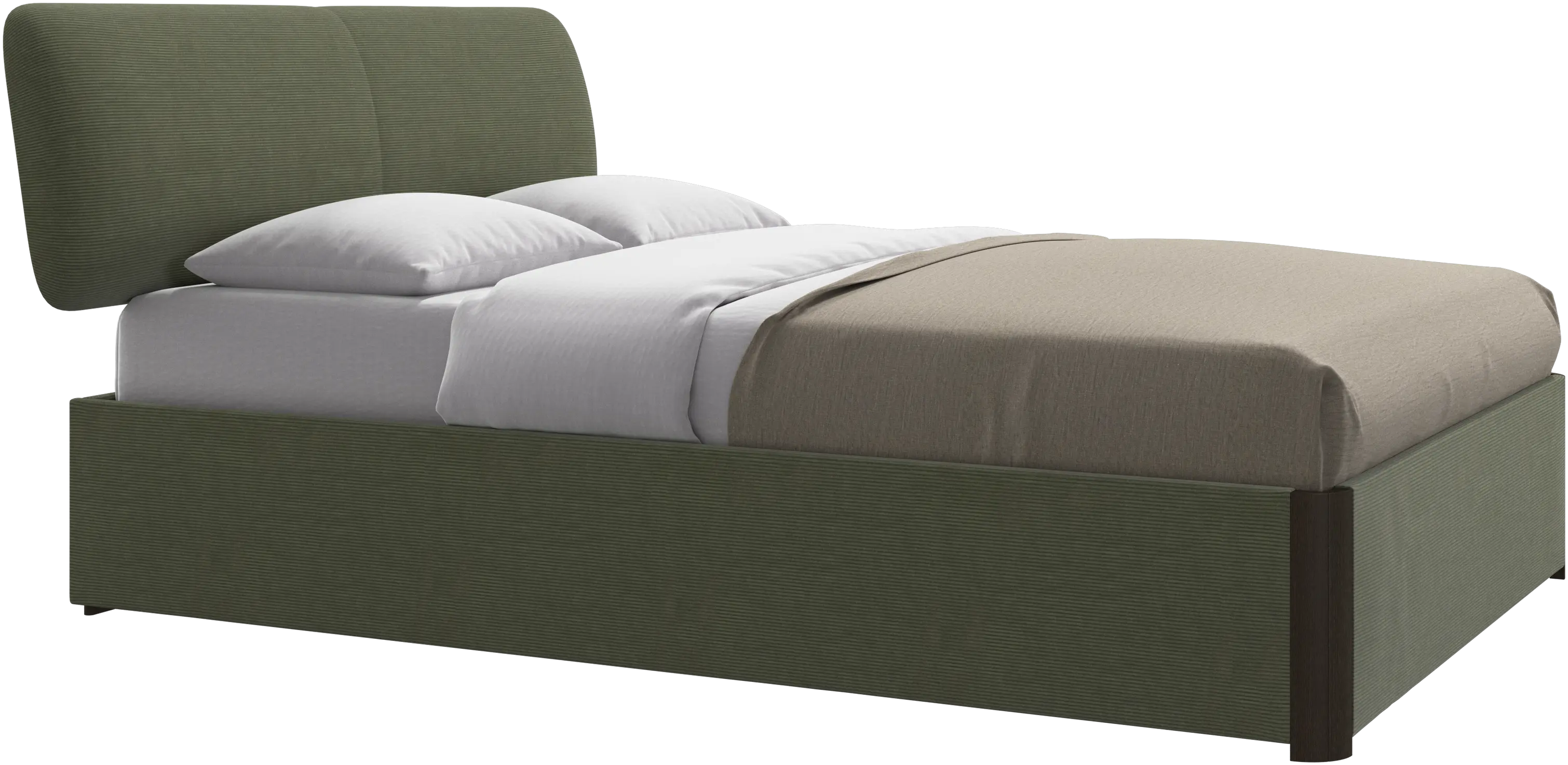 Element bed, bed-mounted headboard, with slats, excl. mattress