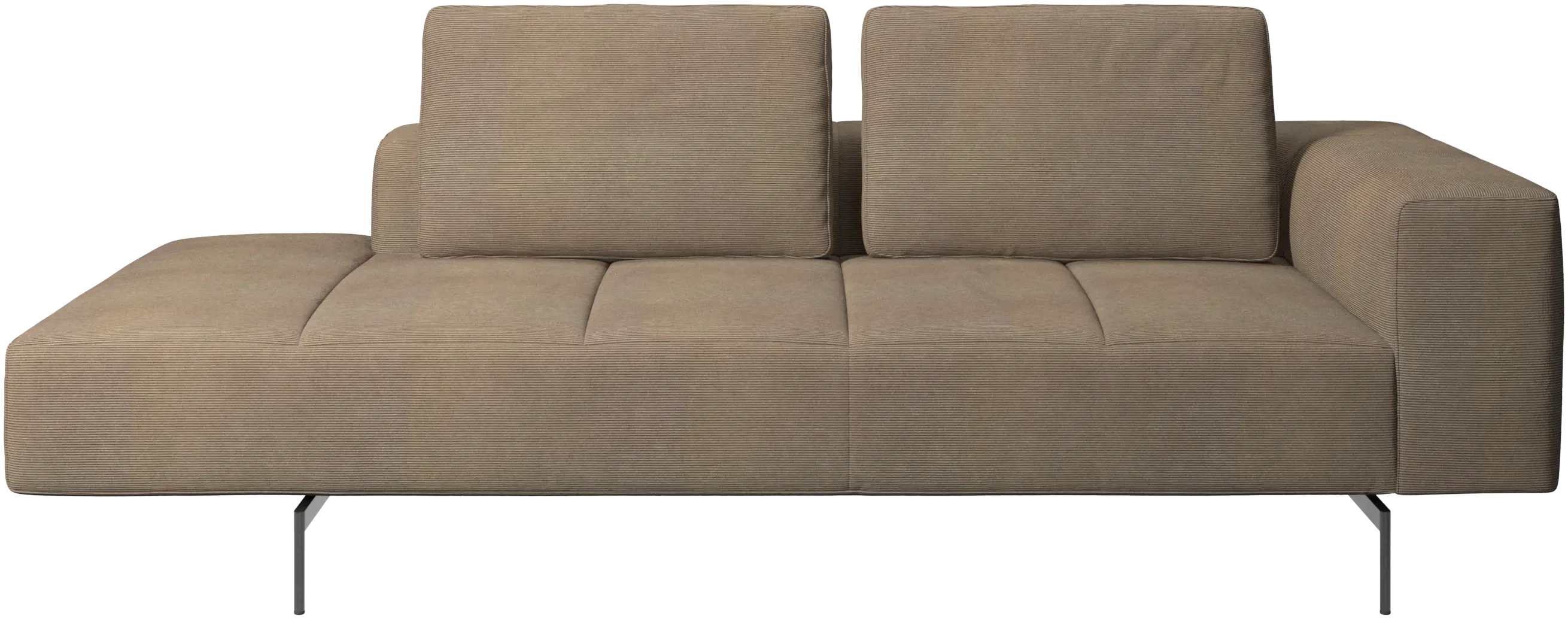 Amsterdam resting module for sofa, armrest right, open end left