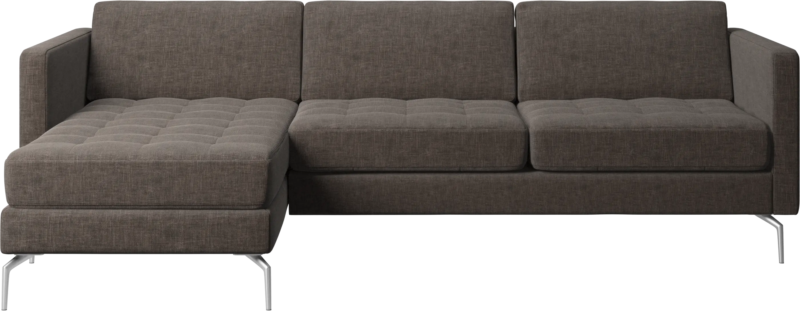 Osaka sofa with resting unit, tufted seat