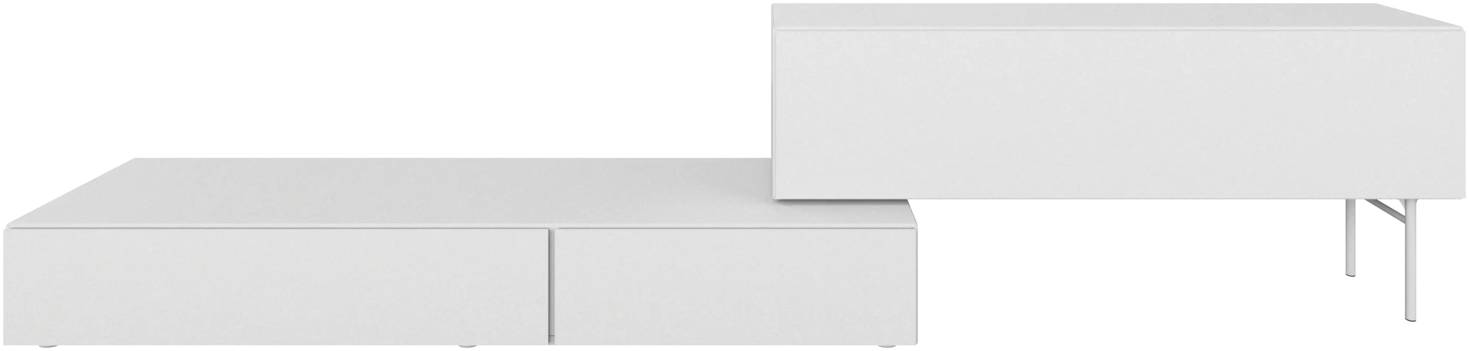 Lugano wall system with drop down doors