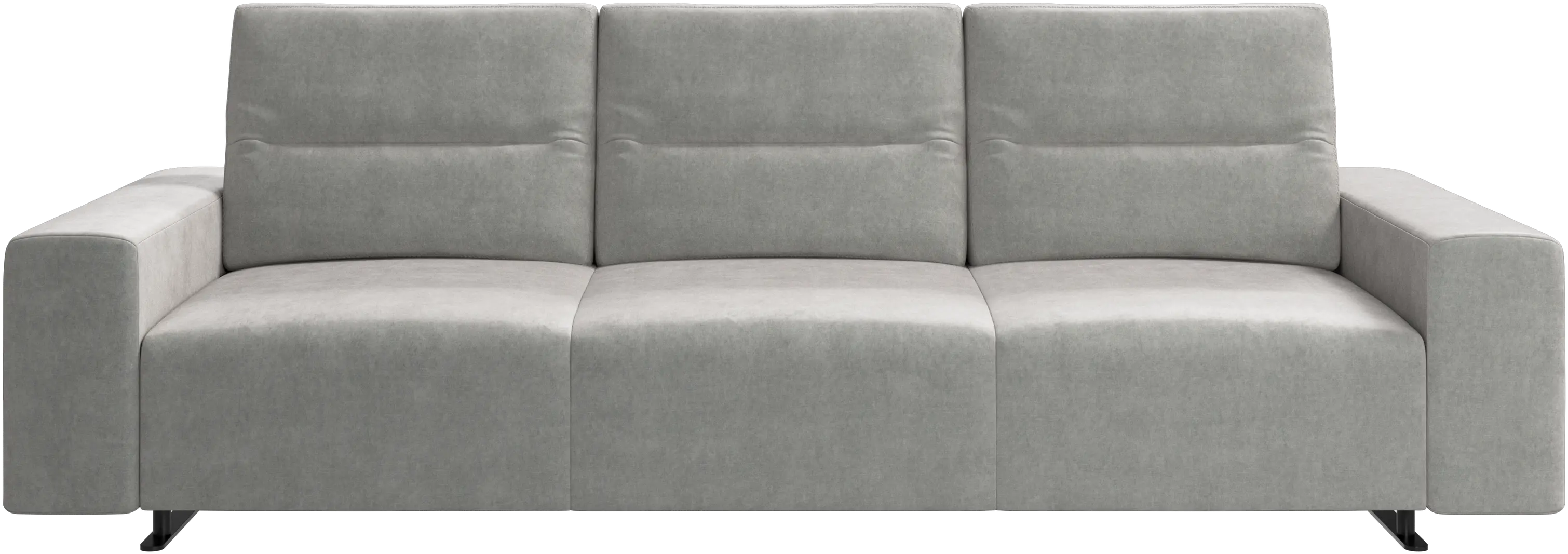 Hampton sofa with adjustable back and storage on the right side