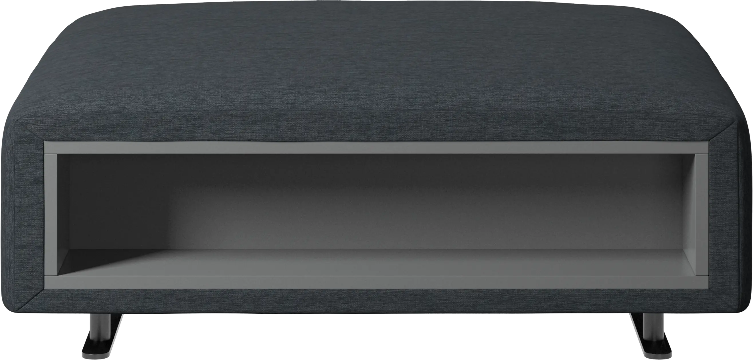 Hampton footstool with storage left and right sides